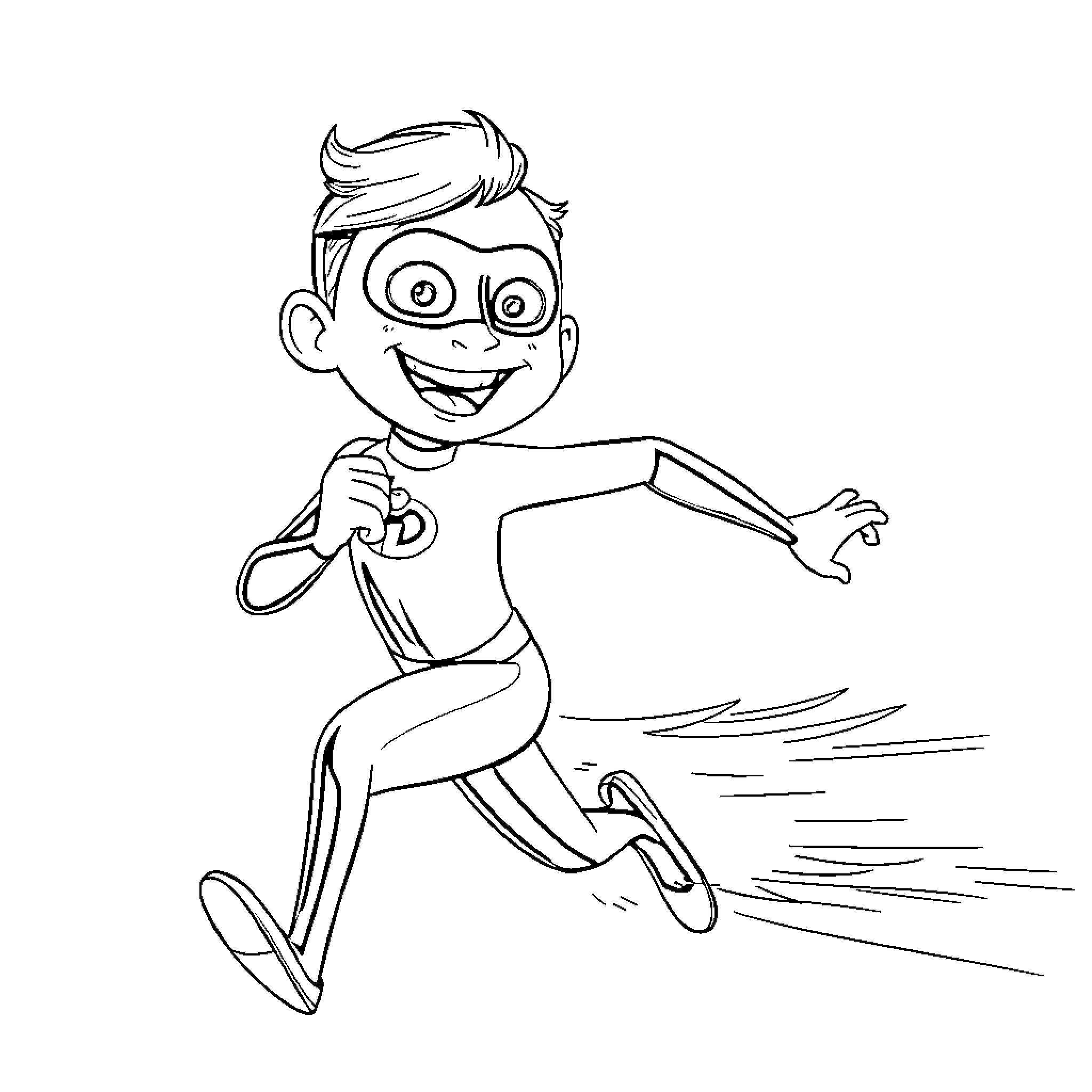 Dash of Excitement and Movement Coloring Page (free black-and-white line drawing printable PDF for all, from beginners to advanced learners, including children, teens, adults, and seniors)