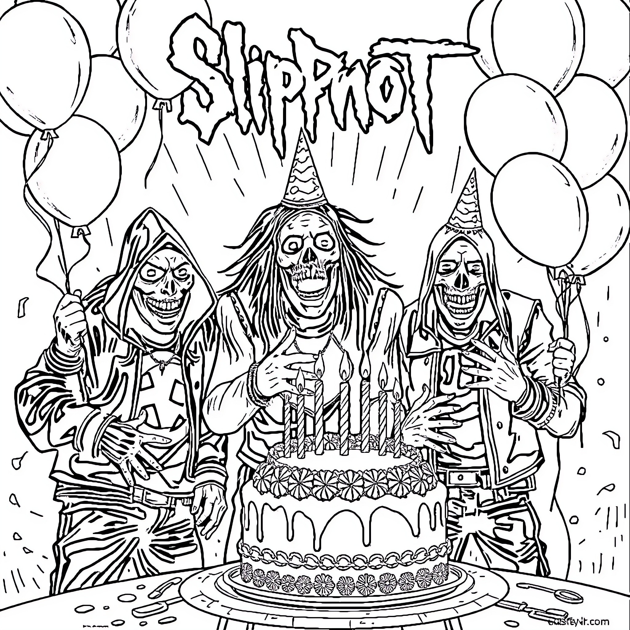 9 Best Slipknot Coloring Pages (Free Printable PDFs)