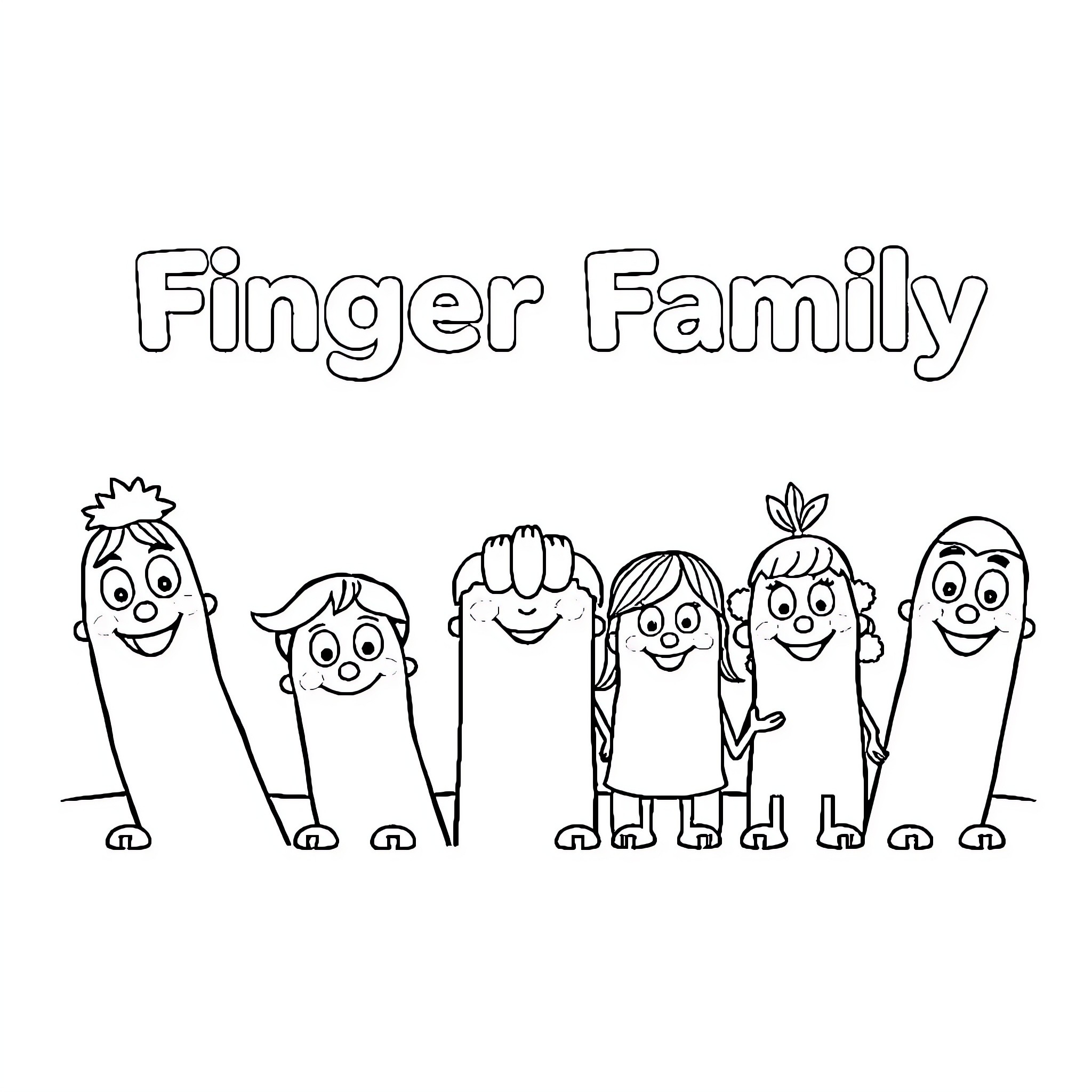 Fingers Coloring Pages 2025 