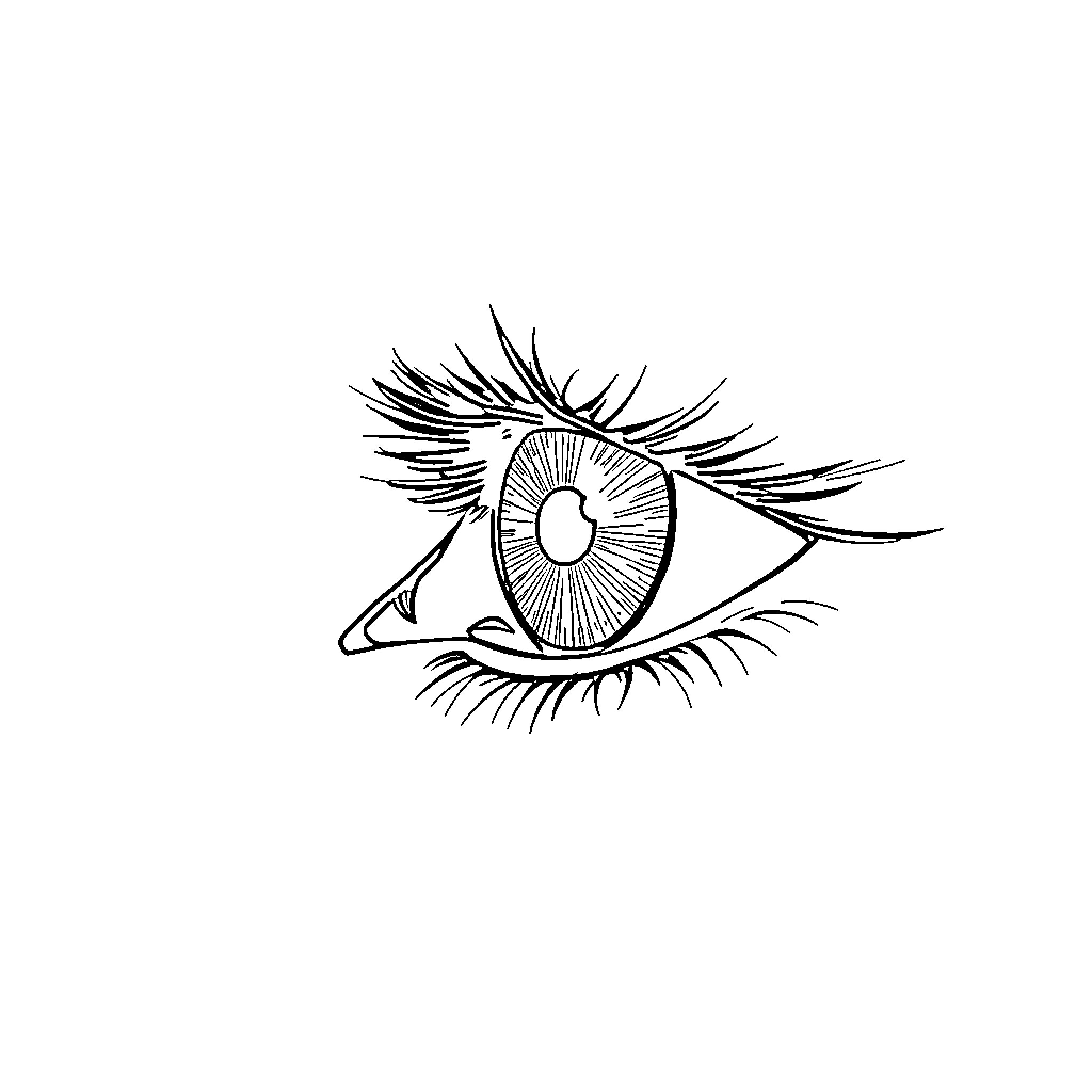 Eye in the Storm Coloring Page (free black-and-white line drawing printable PDF for all, from beginners to advanced learners, including children, teens, adults, and seniors)