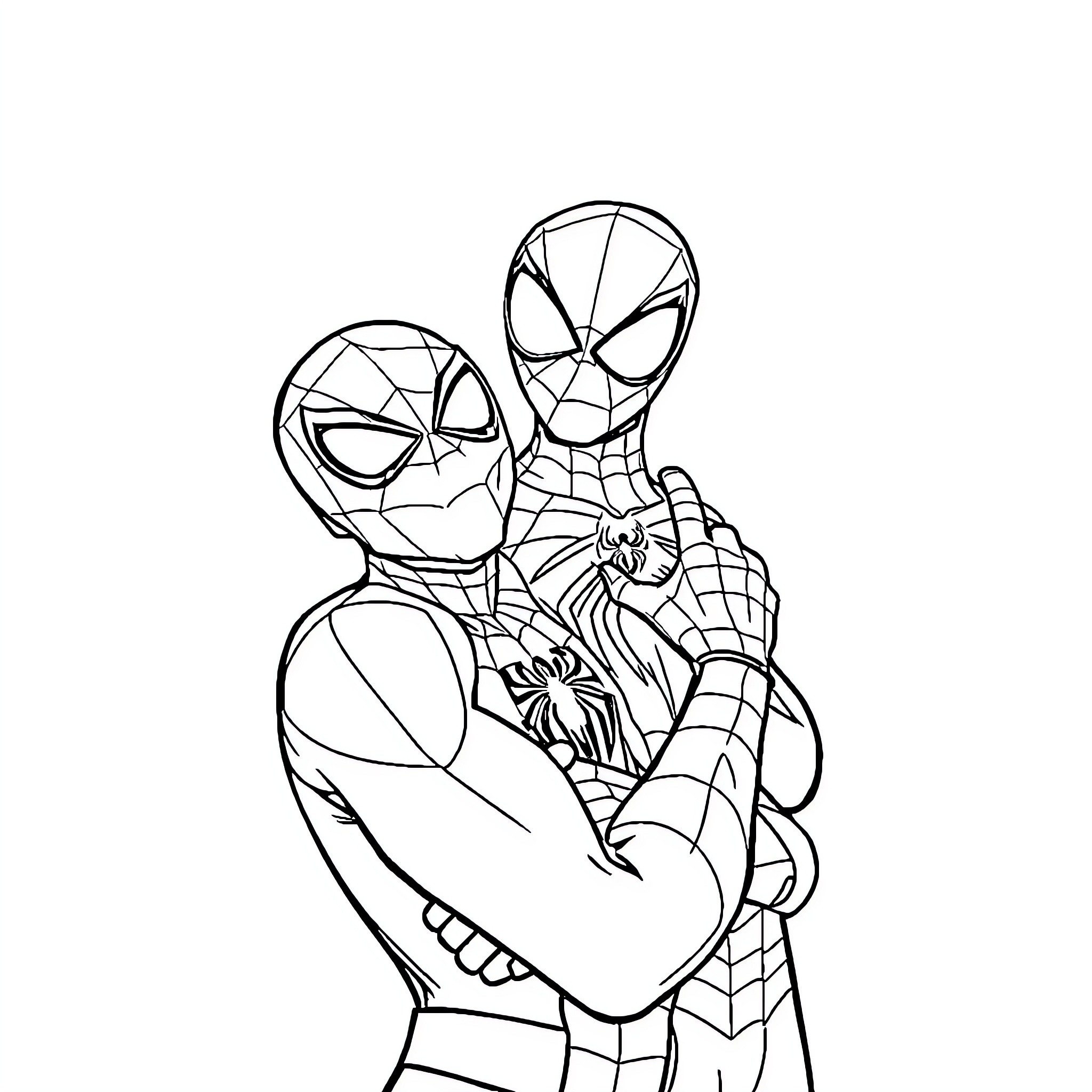Calinours playing heroically in costumes Coloring Page (free black-and-white line drawing printable PDF for all, from beginners to advanced learners, including children, teens, adults, and seniors)