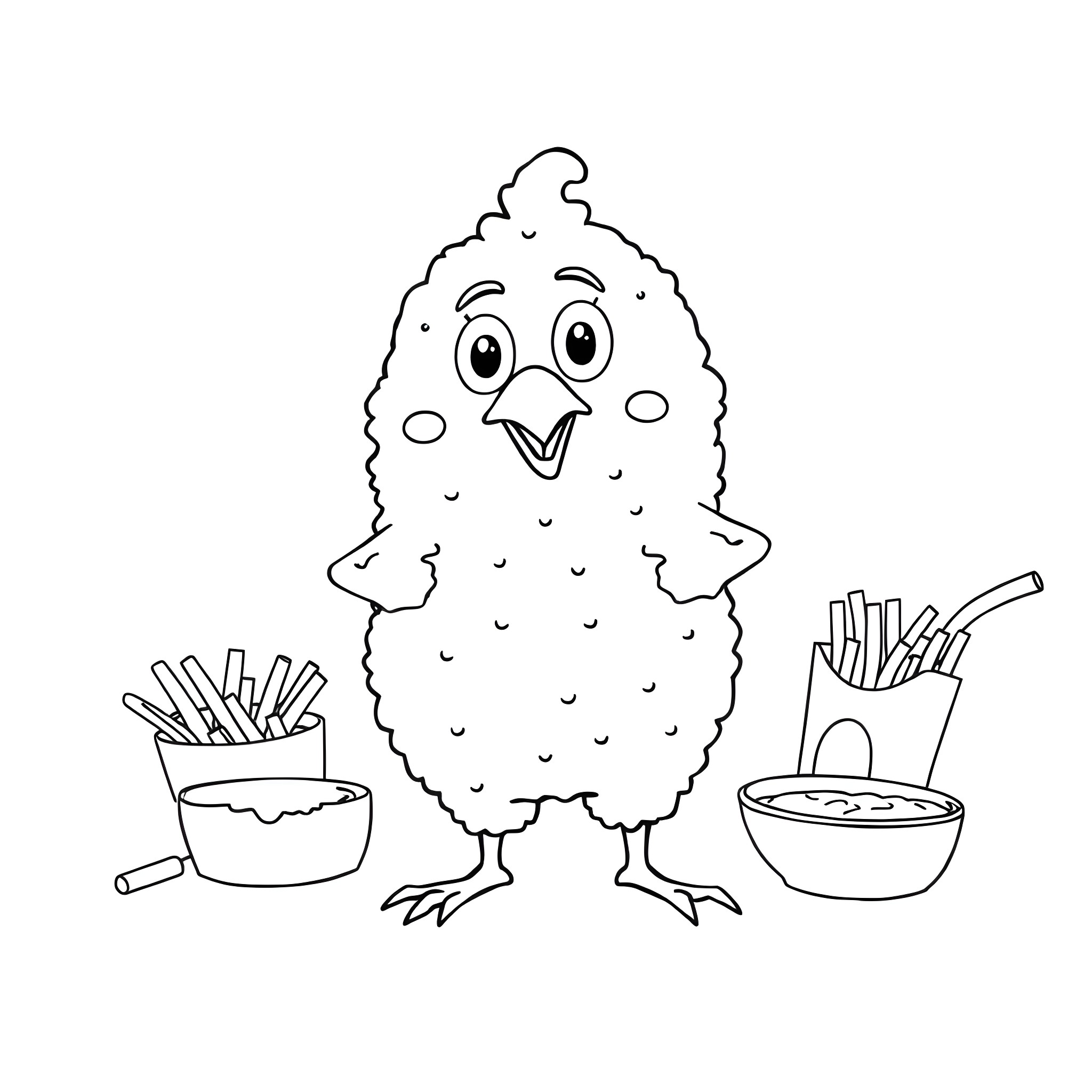9 Best Chicken Nugget Coloring Pages (Free Printable PDFs)