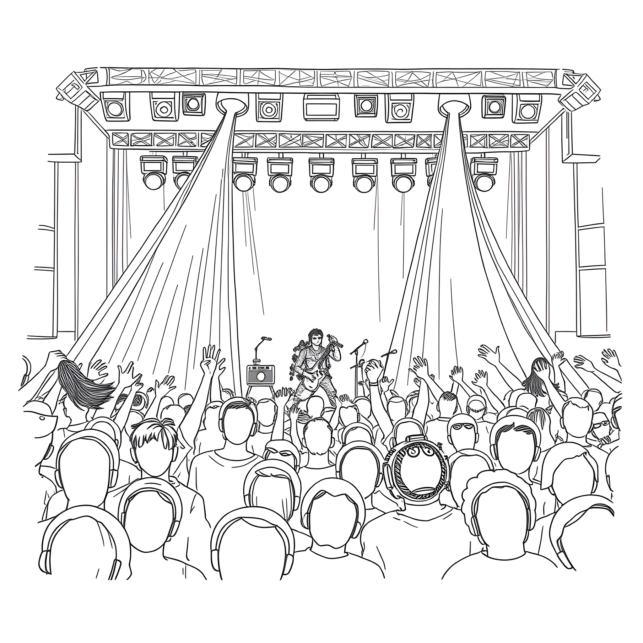 1 Best Rock Concert Coloring Pages (Free Printable PDFs)