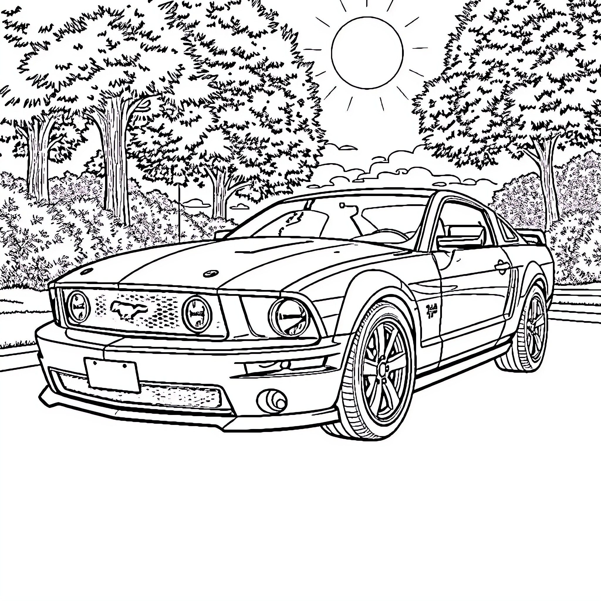 32 Best Ford Mustang Coloring Pages (Free Printable PDFs)