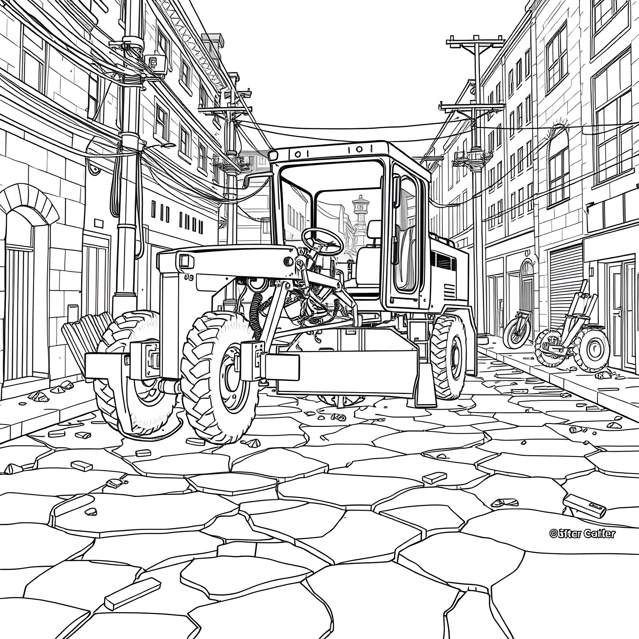 37 Best Asphalt Paver Coloring Pages (Free Printable PDFs)