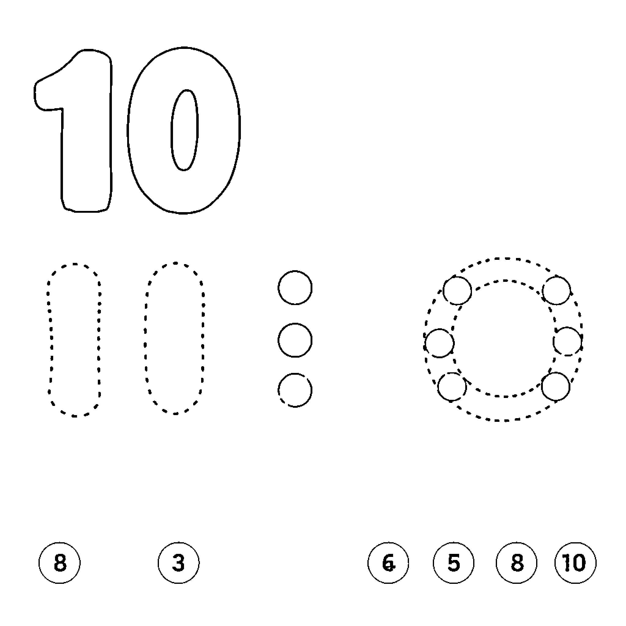 Dot to Dot: Numerical Tracing and Connecting Shapes Coloring Page (free black-and-white line drawing printable PDF for all, from beginners to advanced learners, including children, teens, adults, and seniors)
