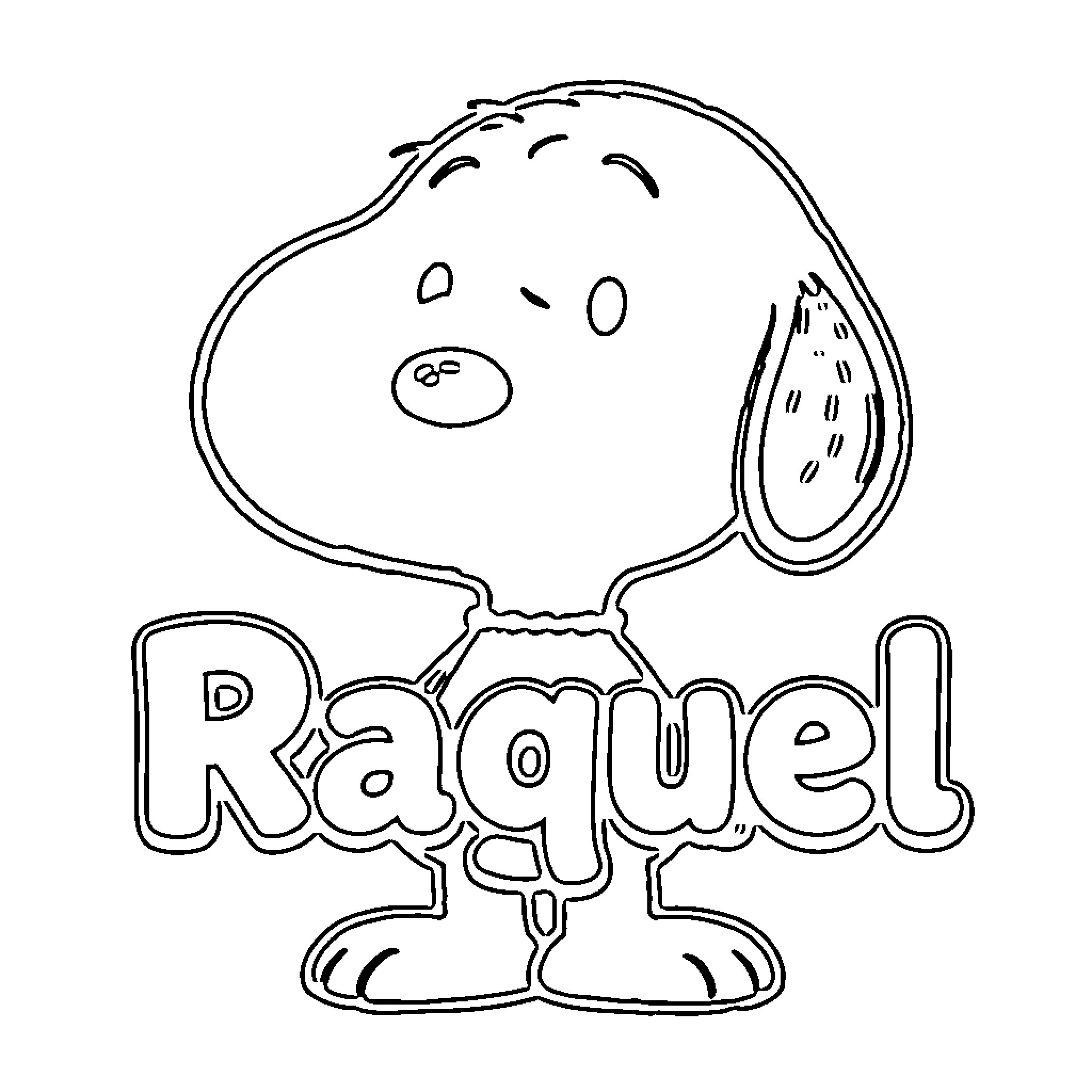 Snoopy character in black and white Coloring Page (free black-and-white line drawing printable PDF for all, from beginners to advanced learners, including children, teens, adults, and seniors)