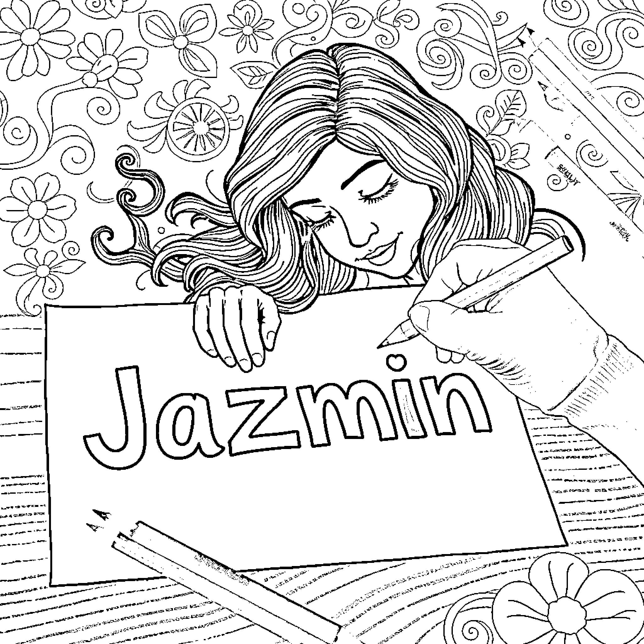 Bluey's Artistic Expression Coloring Page (free black-and-white line drawing printable PDF for all, from beginners to advanced learners, including children, teens, adults, and seniors)