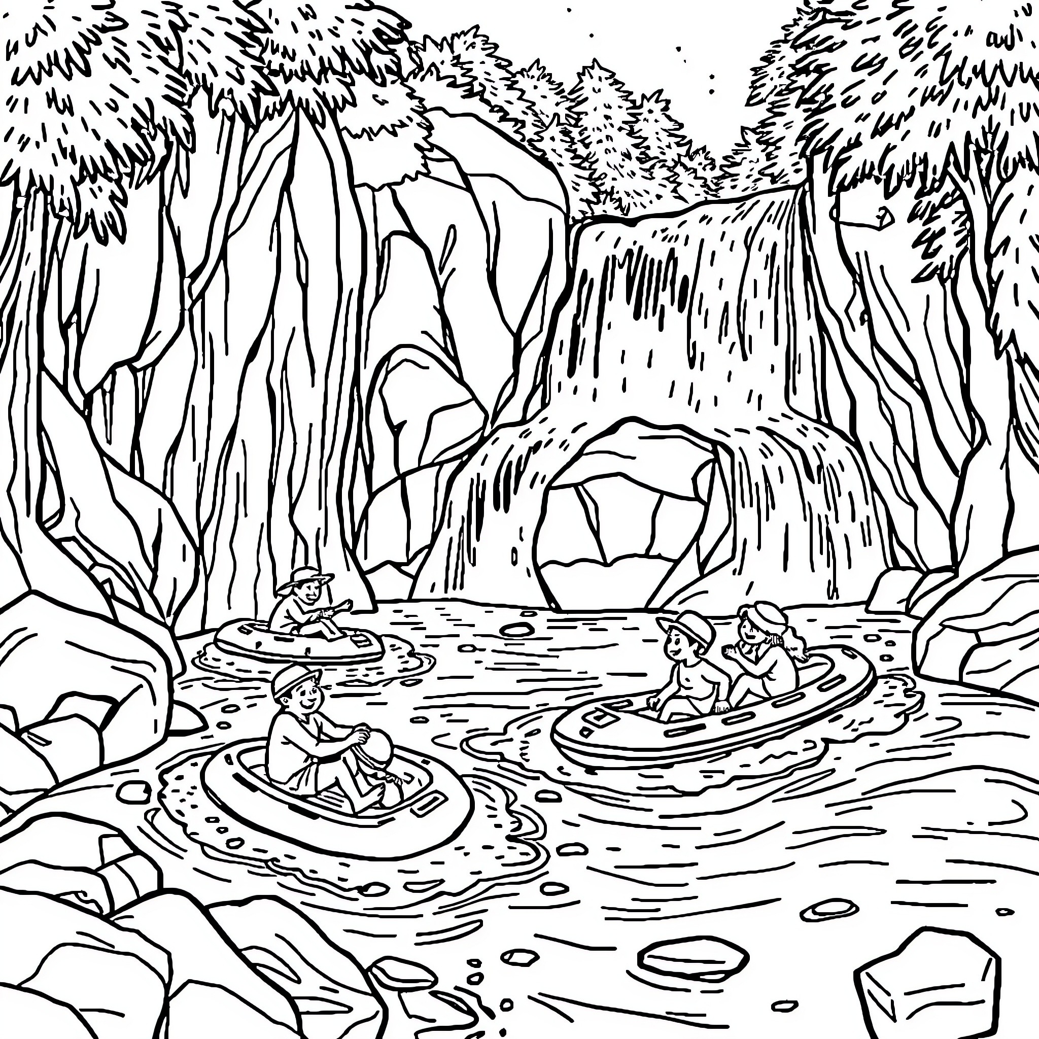 Best Cascade Coloring Pages (Free Printable PDF)