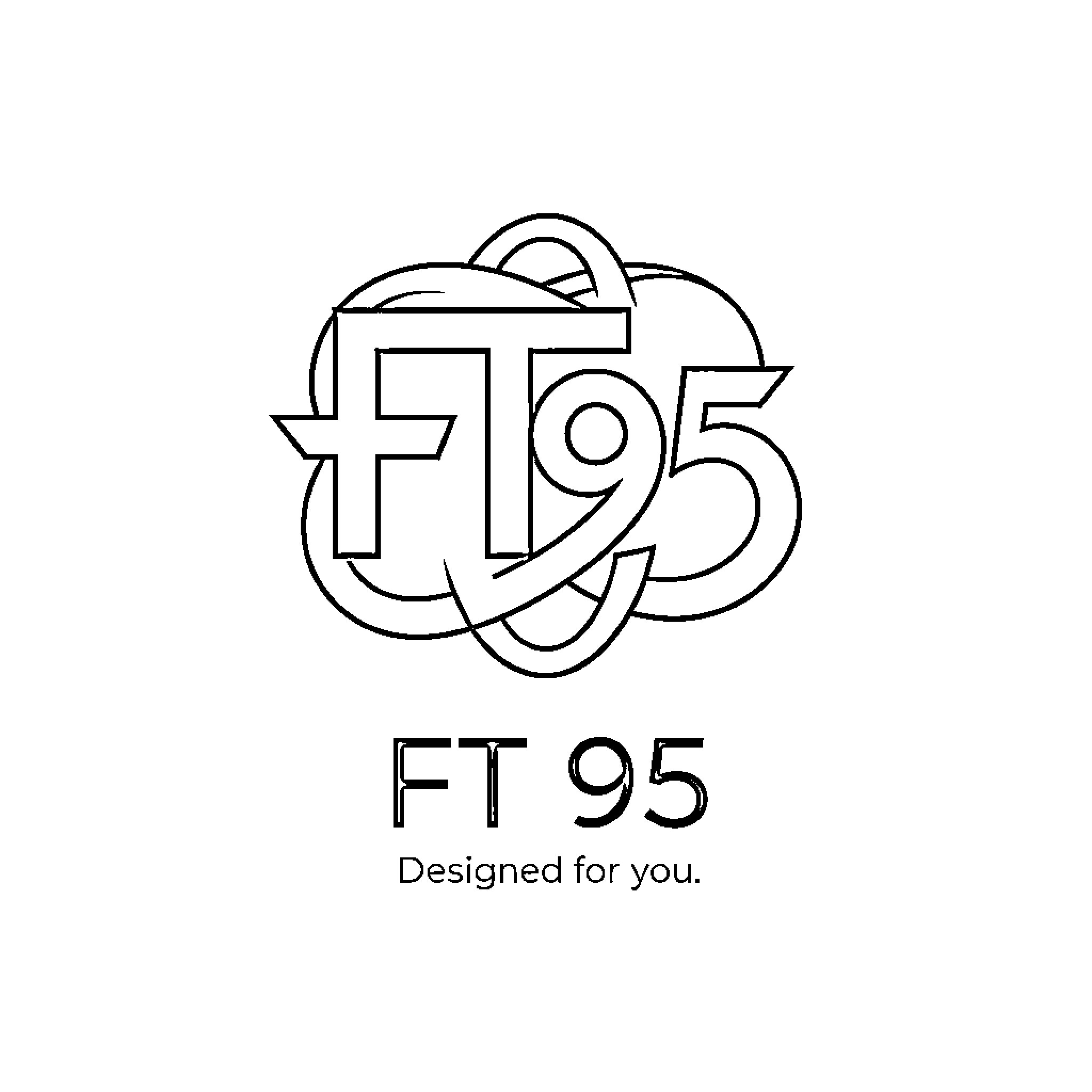Logo featuring stylized alphanumeric characters in a circular design Coloring Page (free black-and-white line drawing printable PDF for all, from beginners to advanced learners, including children, teens, adults, and seniors)