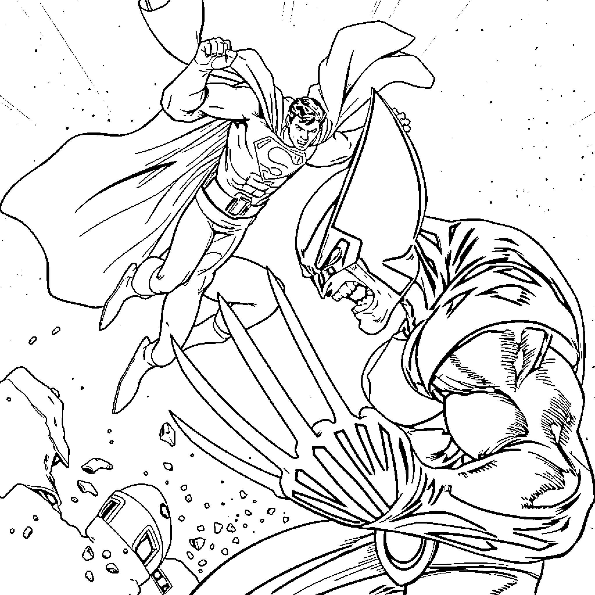Wolverine attacking with claws in dynamic pose Coloring Page (free black-and-white line drawing printable PDF for all, from beginners to advanced learners, including children, teens, adults, and seniors)