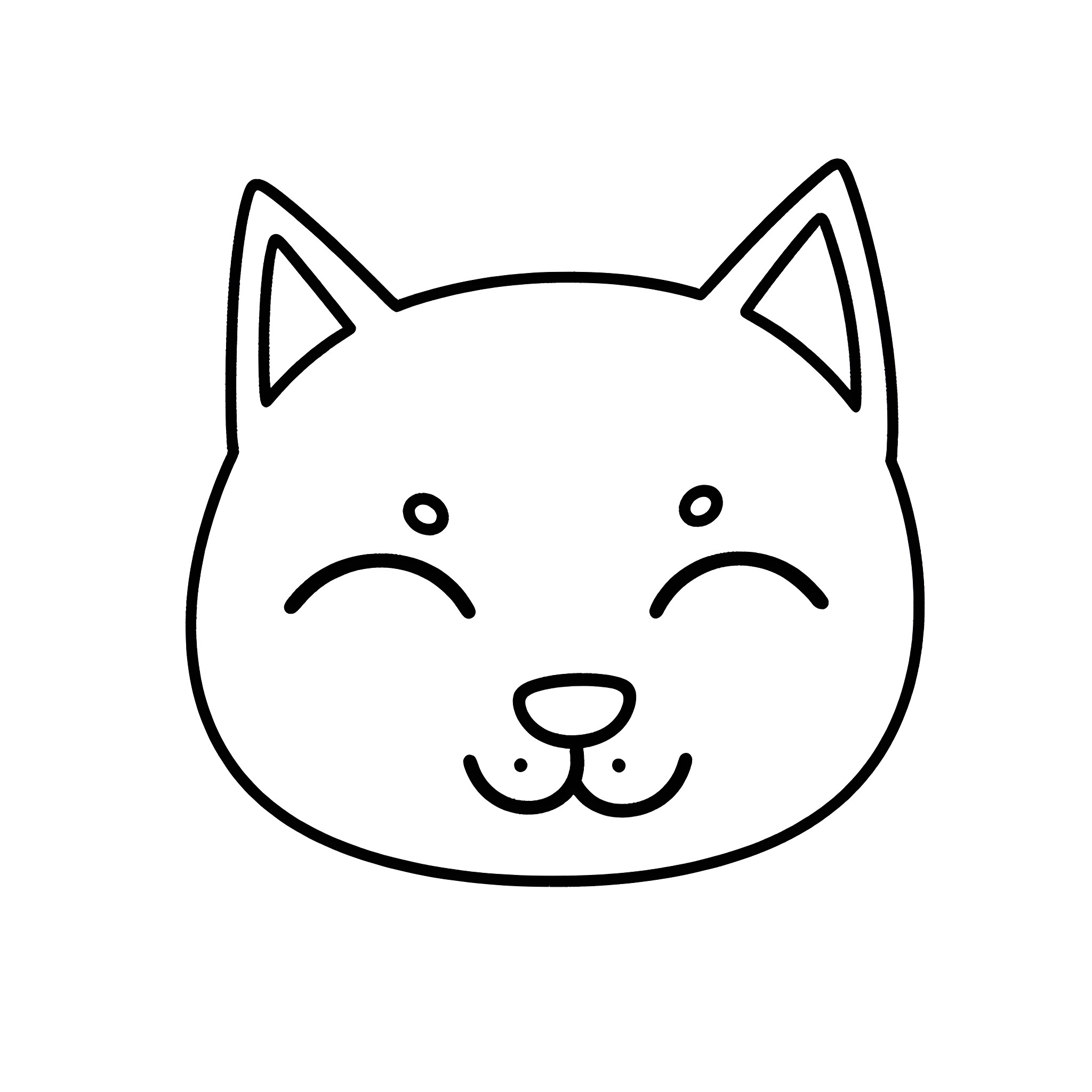 Cat with expressive emotions Coloring Page (free black-and-white line drawing printable PDF for all, from beginners to advanced learners, including children, teens, adults, and seniors)