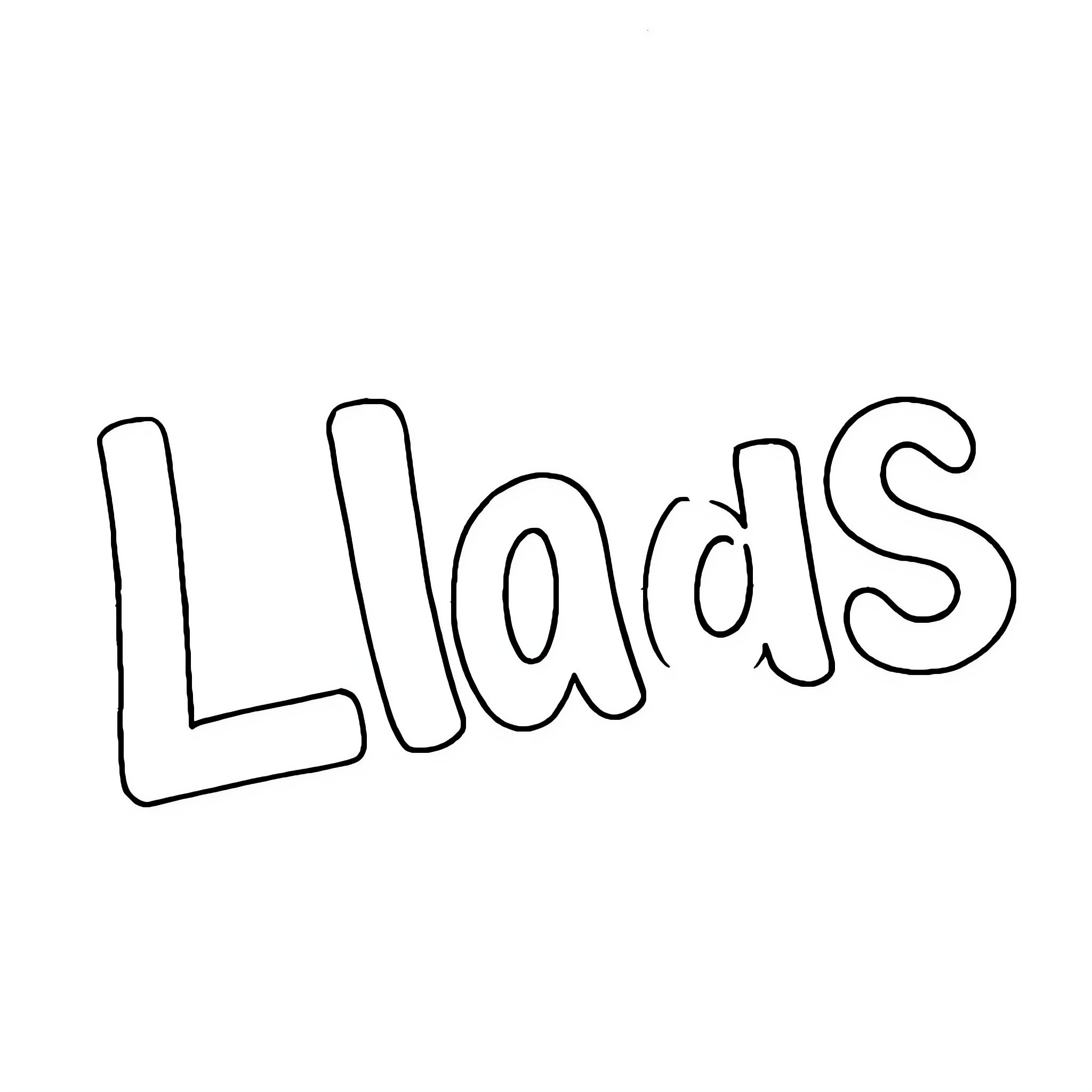 Letras depicting playful typography Coloring Page (free black-and-white line drawing printable PDF for all, from beginners to advanced learners, including children, teens, adults, and seniors)