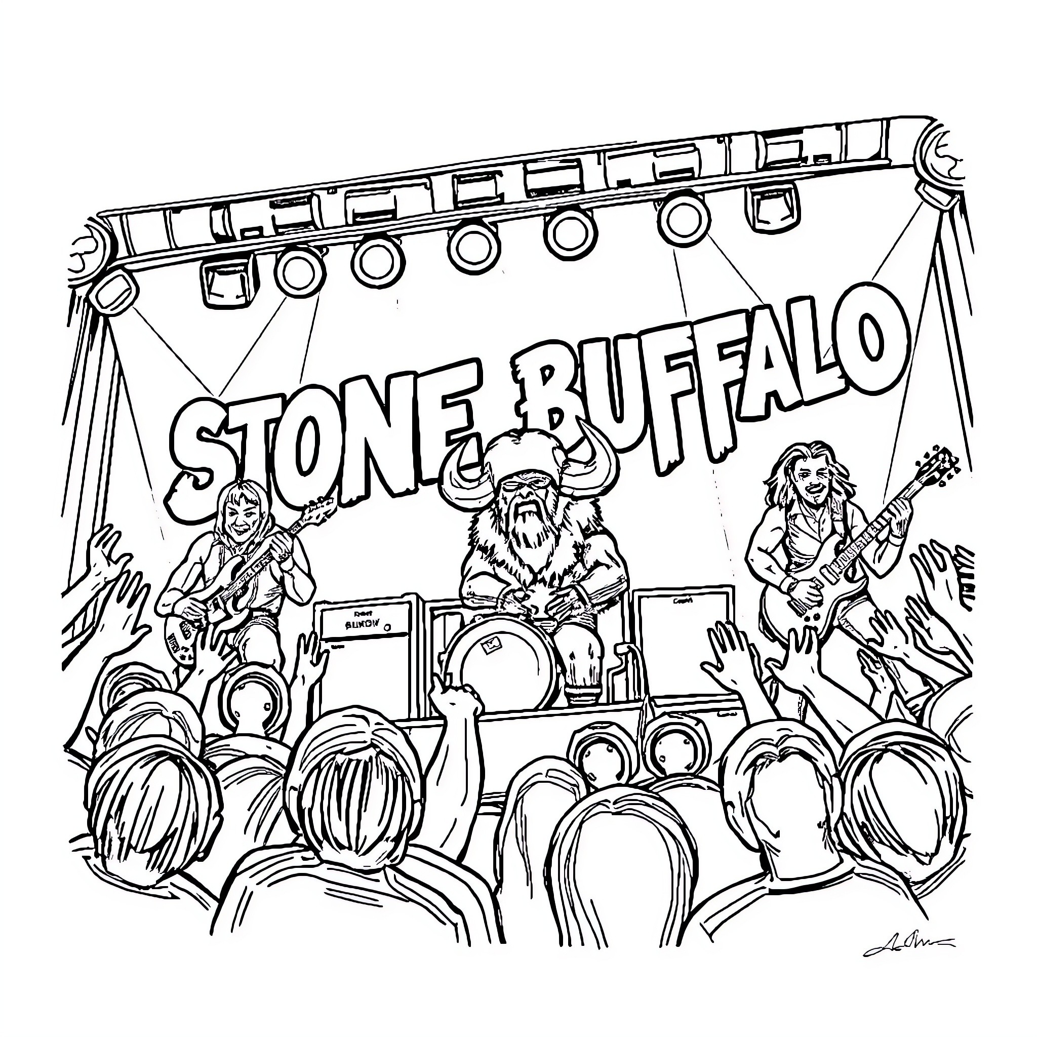 Best Rock Band Coloring Pages (Free Printable PDF)