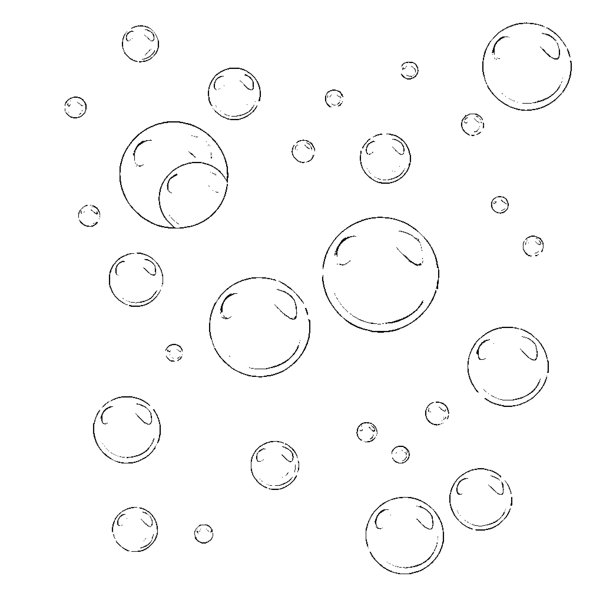Fire Bubble Floating Spheres and Floating Orbs Coloring Page (free black-and-white line drawing printable PDF for all, from beginners to advanced learners, including children, teens, adults, and seniors)