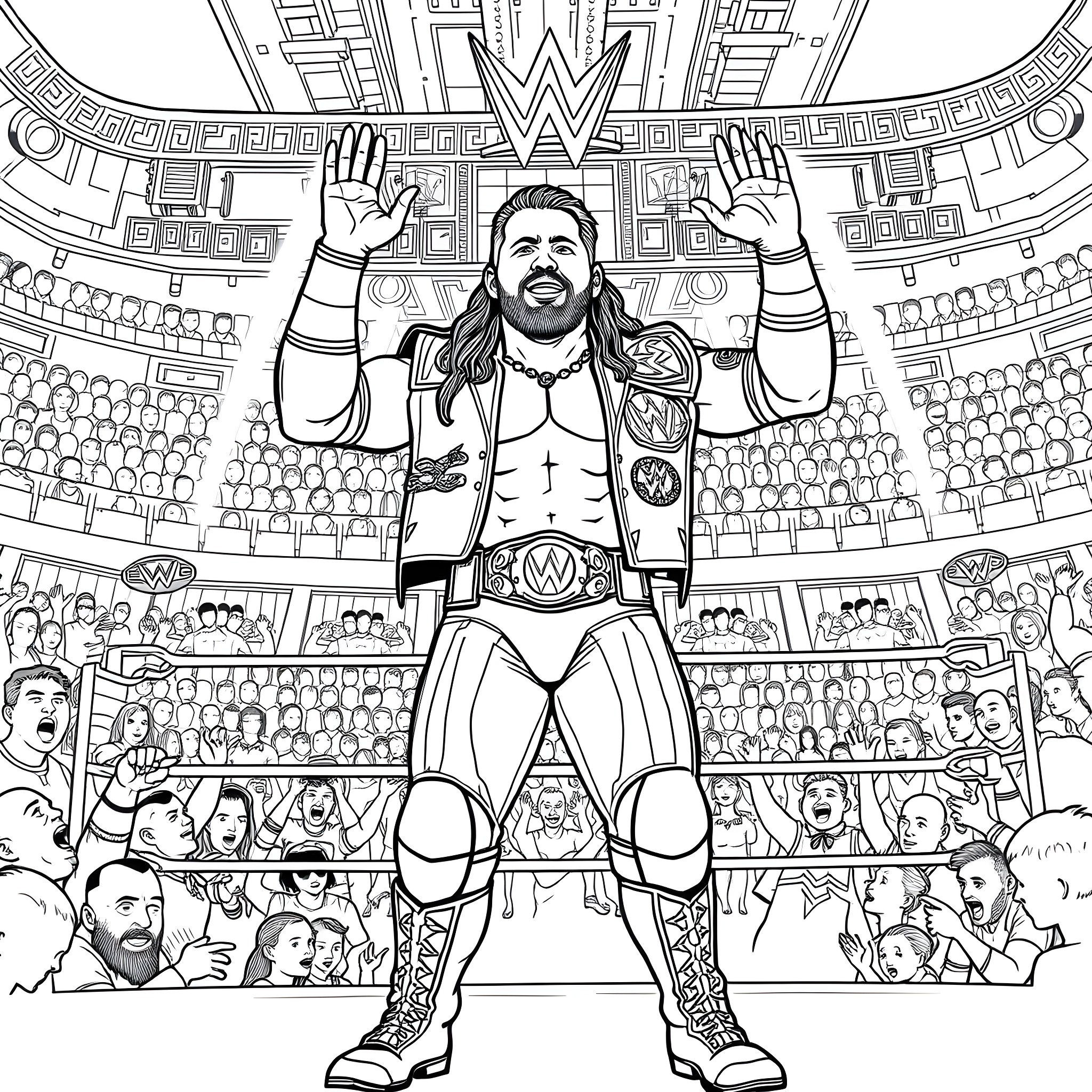33 Best Jey Uso Coloring Pages (Free Printable PDFs)