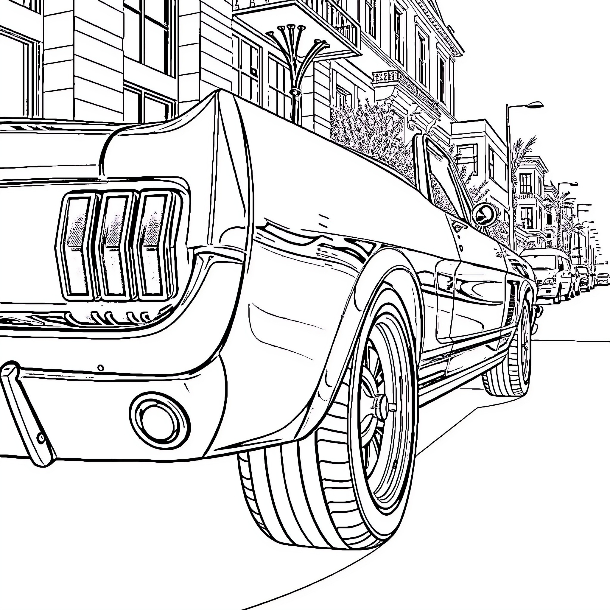 32 Best Ford Mustang Coloring Pages (Free Printable PDFs)