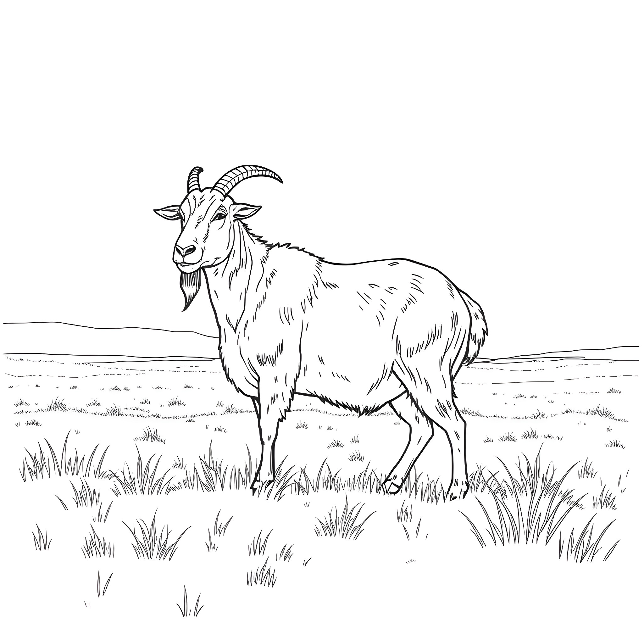 25 Best Goat Coloring Pages (Free Printable PDFs)