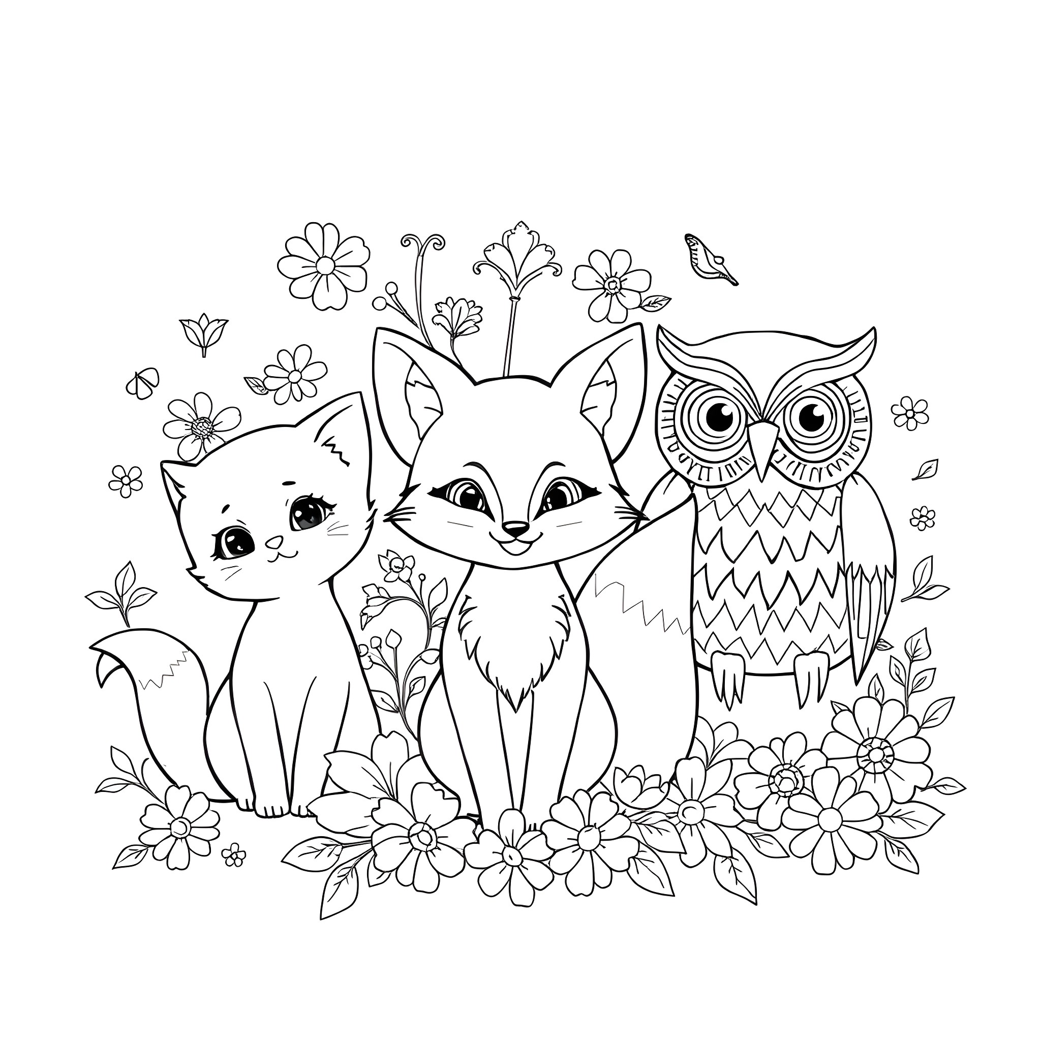 Best Anime Animal Coloring Pages (Free Printable PDF)