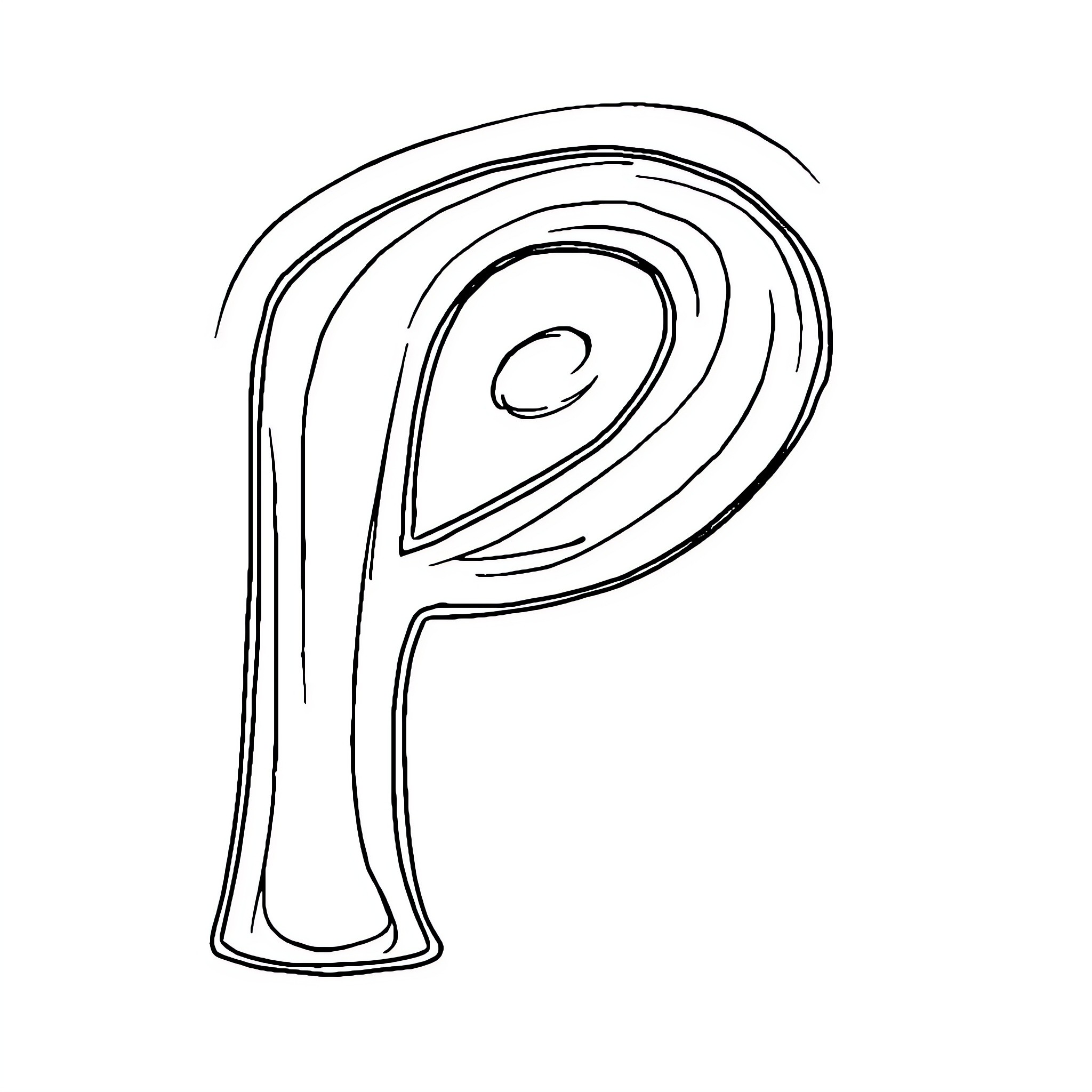 Rhythmic Swirls of Abstract Art Coloring Page (free black-and-white line drawing printable PDF for all, from beginners to advanced learners, including children, teens, adults, and seniors)