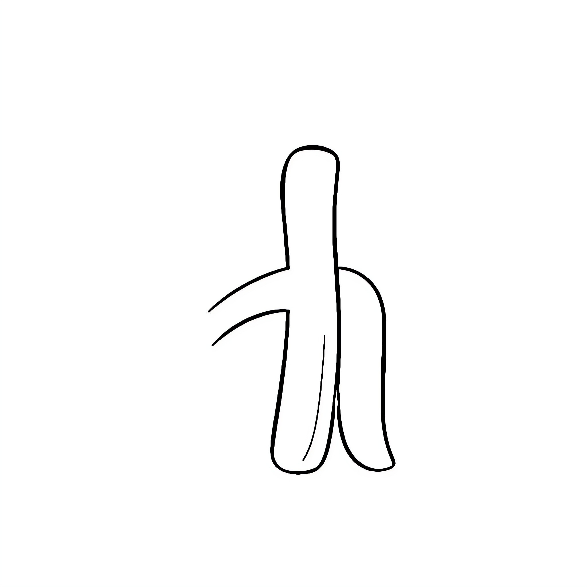 Handcrafted silhouette figure Coloring Page (free black-and-white line drawing printable PDF for all, from beginners to advanced learners, including children, teens, adults, and seniors)