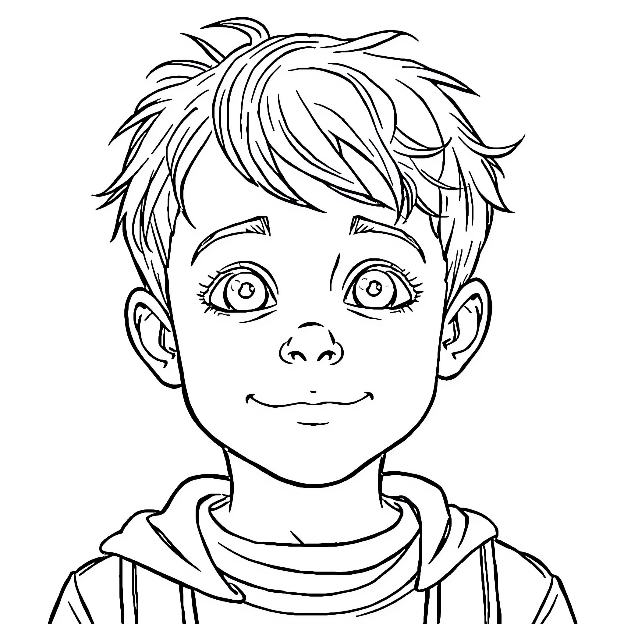 Thomas' Delightful Expressions in Animated Artwork Coloring Page (free black-and-white line drawing printable PDF for all, from beginners to advanced learners, including children, teens, adults, and seniors)
