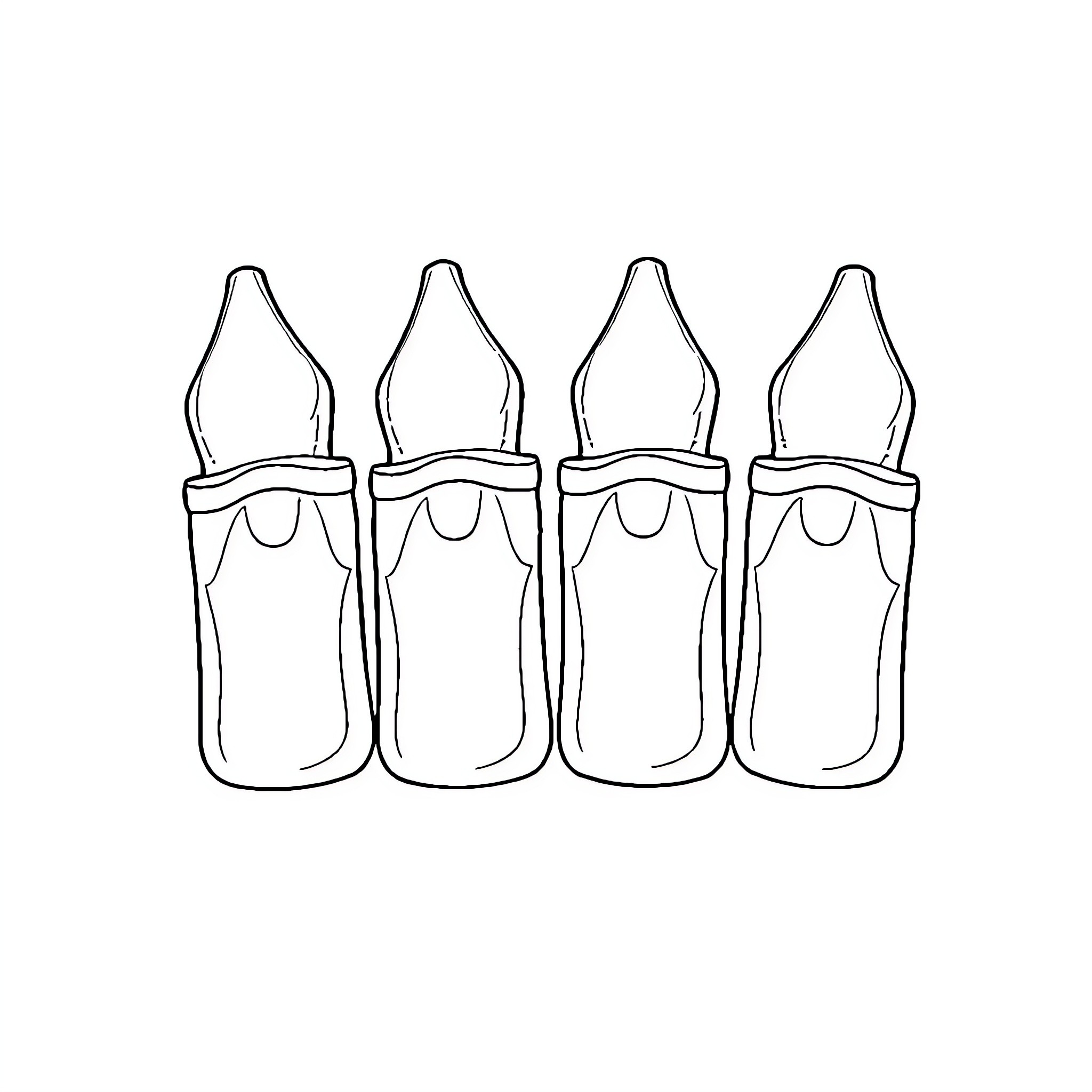 Pastries in simple line drawings Coloring Page (free black-and-white line drawing printable PDF for all, from beginners to advanced learners, including children, teens, adults, and seniors)