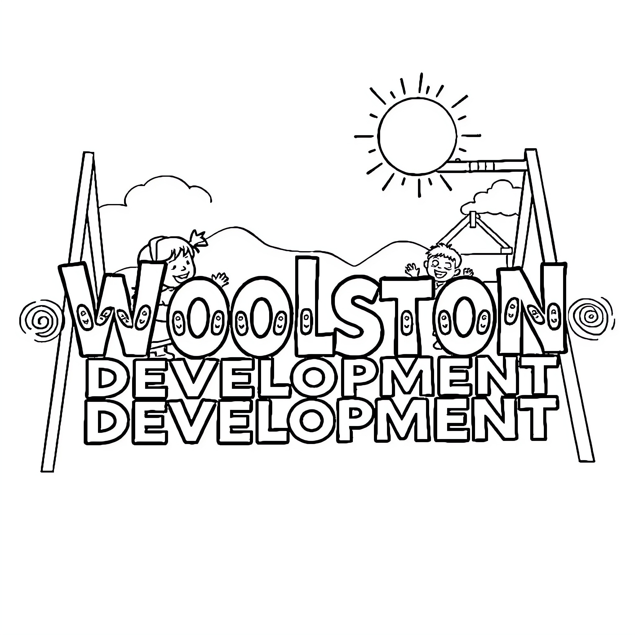 Children explore Wholistic Development concepts Coloring Page (free black-and-white line drawing printable PDF for all, from beginners to advanced learners, including children, teens, adults, and seniors)