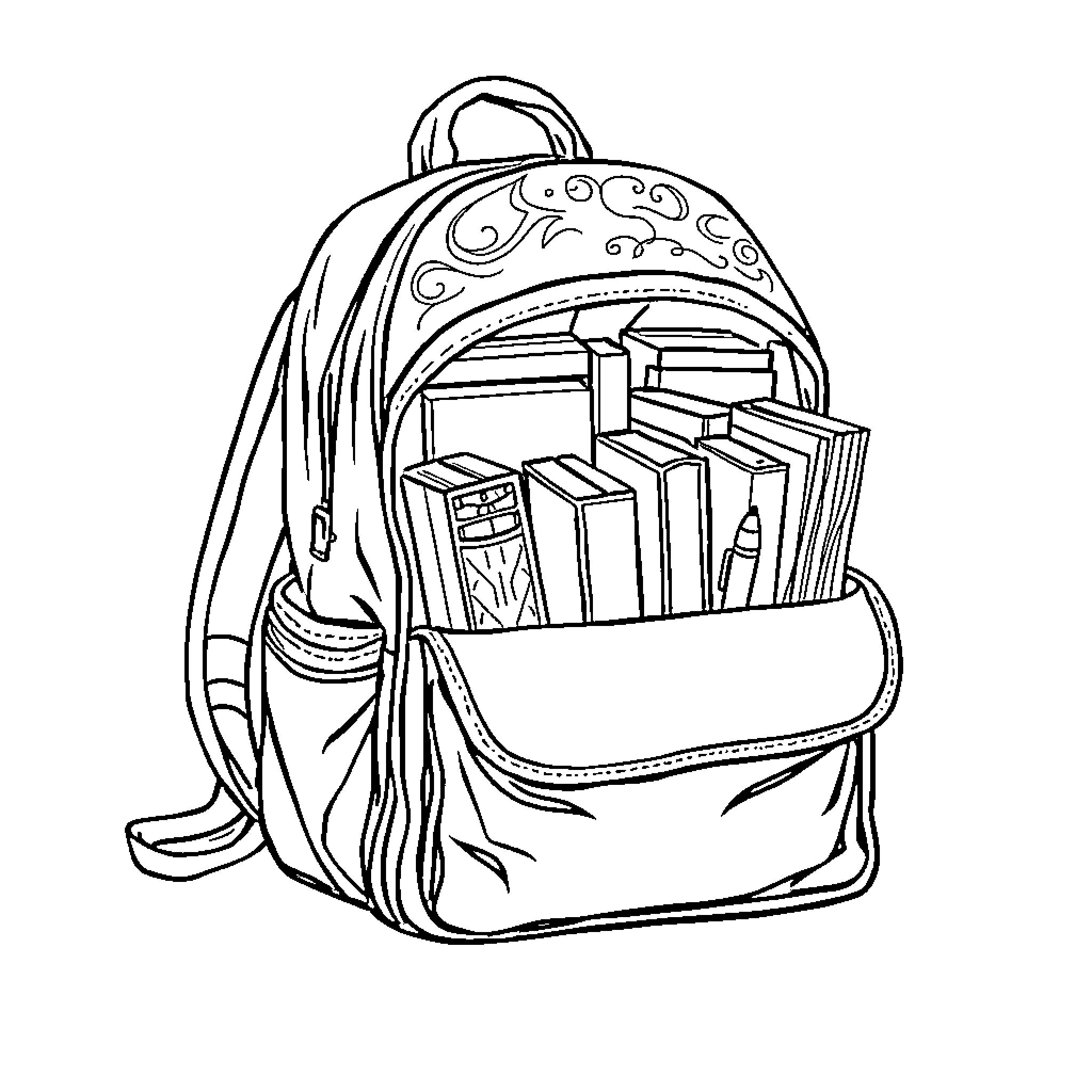 Best Backpack Coloring Pages (Free Printable PDF)