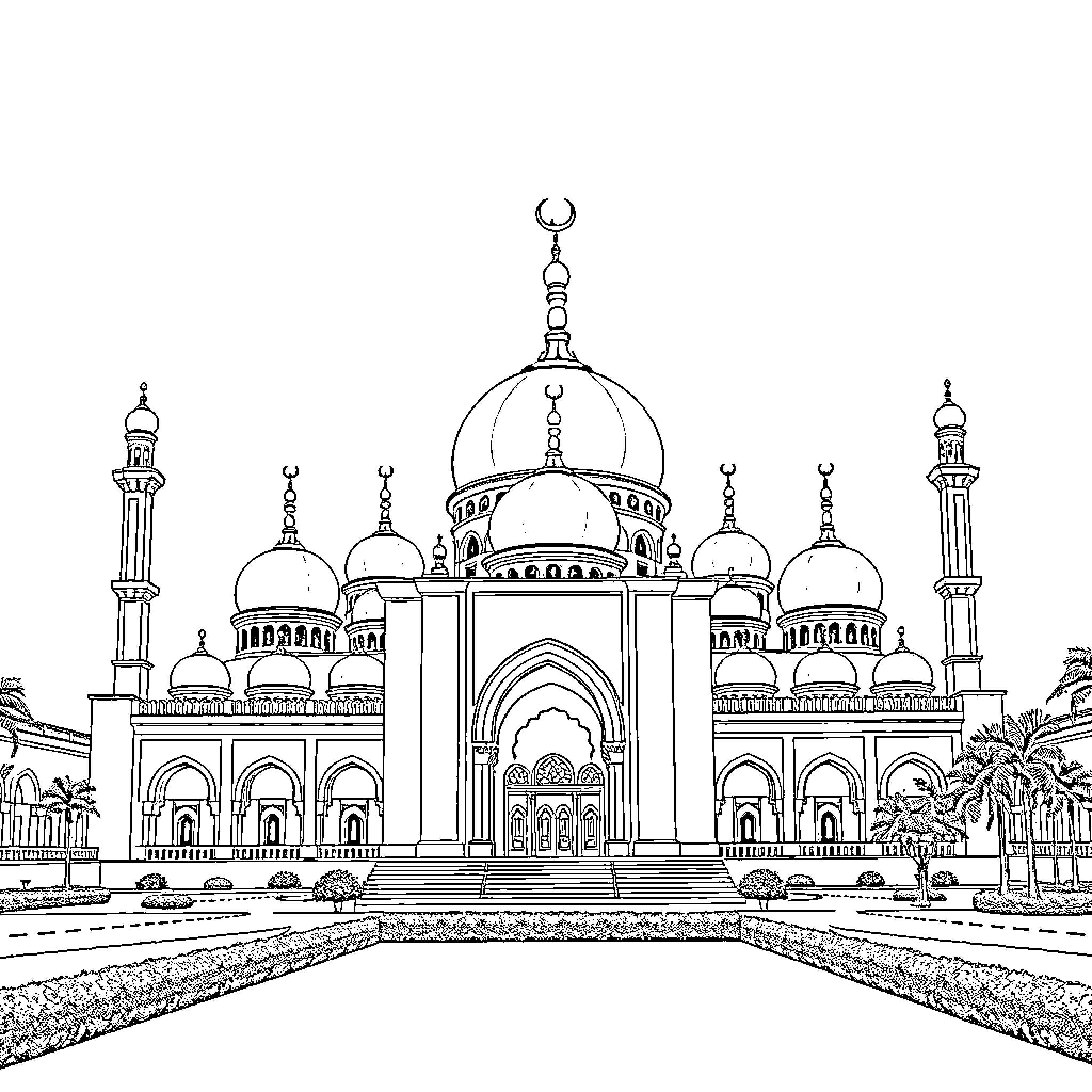 Best Mosque Coloring Pages (Free Printable PDF)