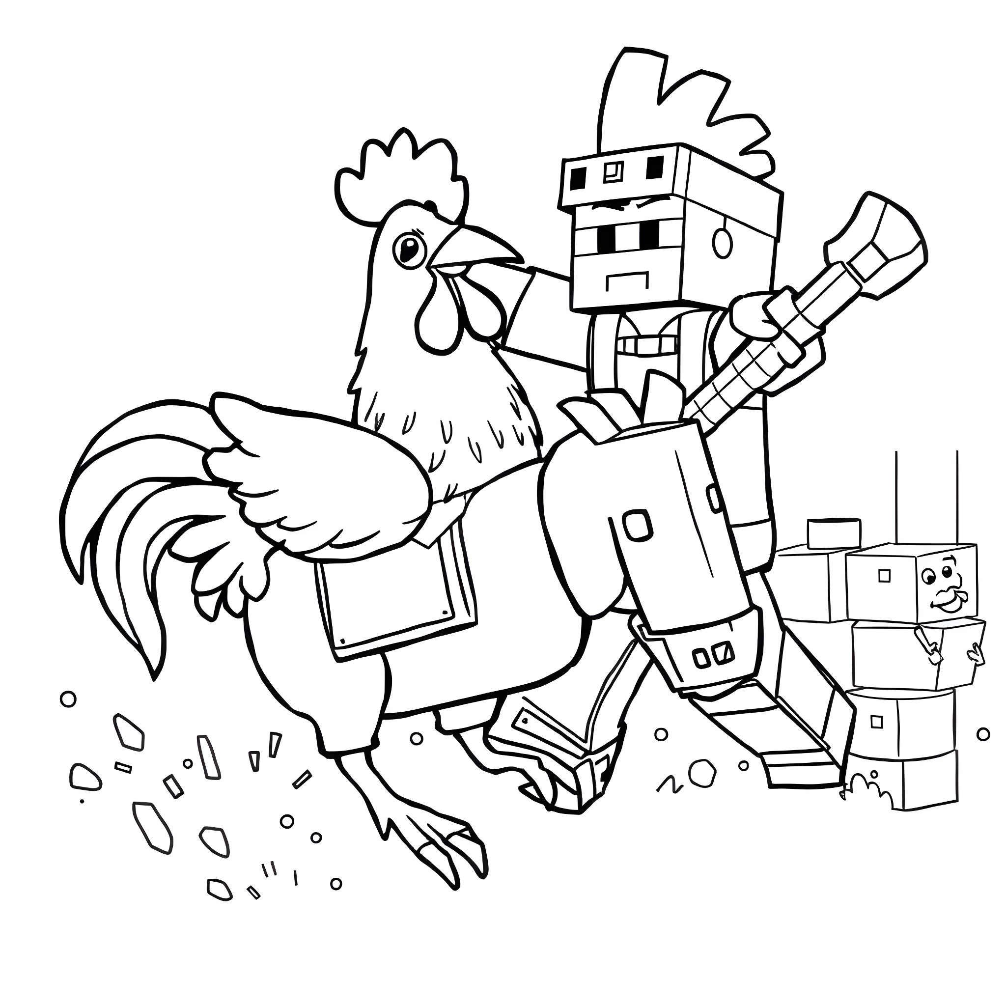 33 Best Chicken Jockey Coloring Pages (Free Printable PDFs)