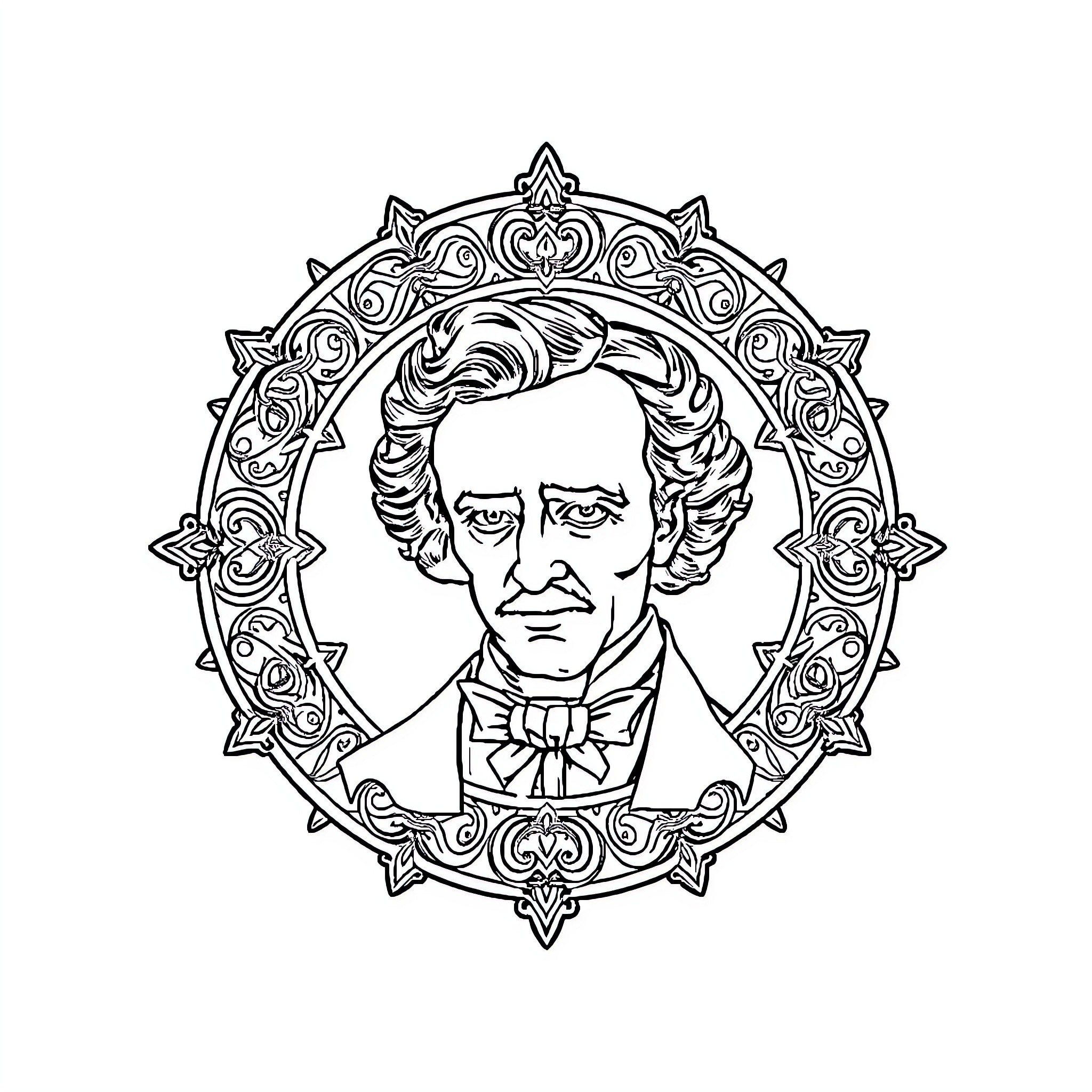 Best Edgar Allan Poe Coloring Pages (Free Printable PDF)
