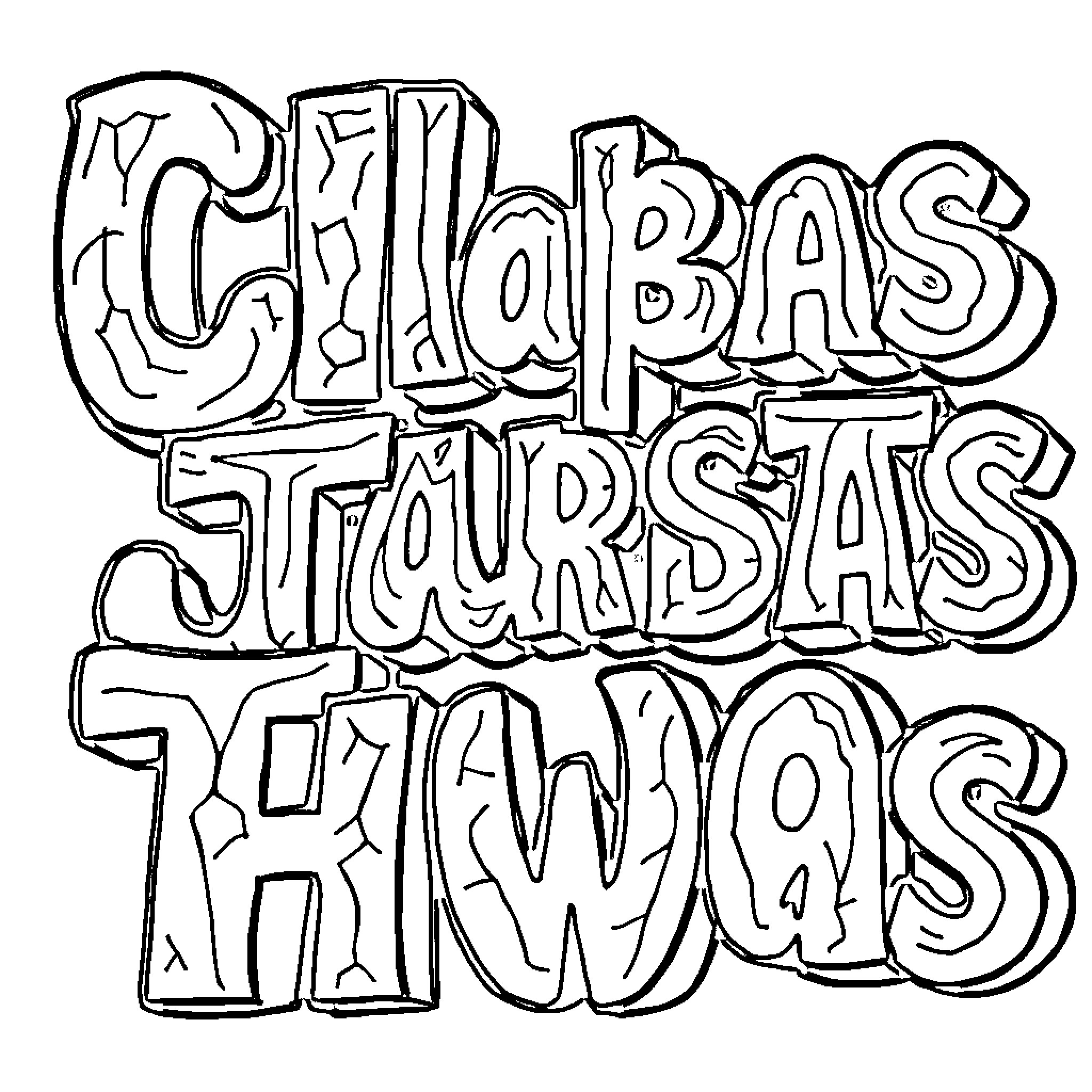 Word Search of Colorful Thursday's Activities Coloring Page (free black-and-white line drawing printable PDF for all, from beginners to advanced learners, including children, teens, adults, and seniors)