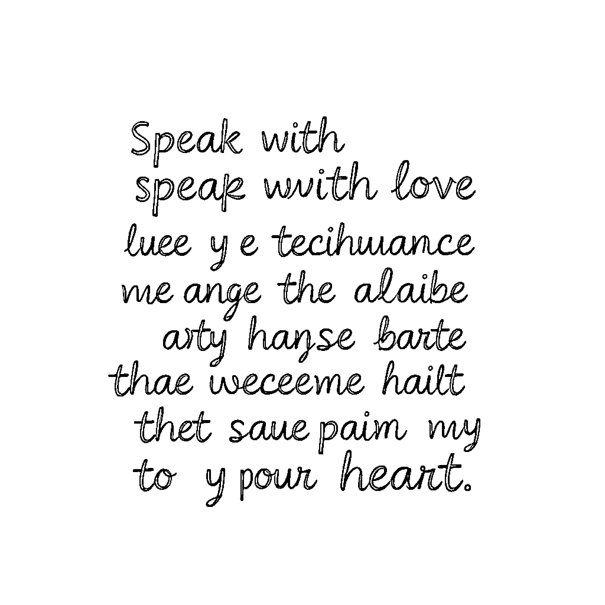 Love Speak with Passion and Empathy Coloring Page (free black-and-white line drawing printable PDF for all, from beginners to advanced learners, including children, teens, adults, and seniors)