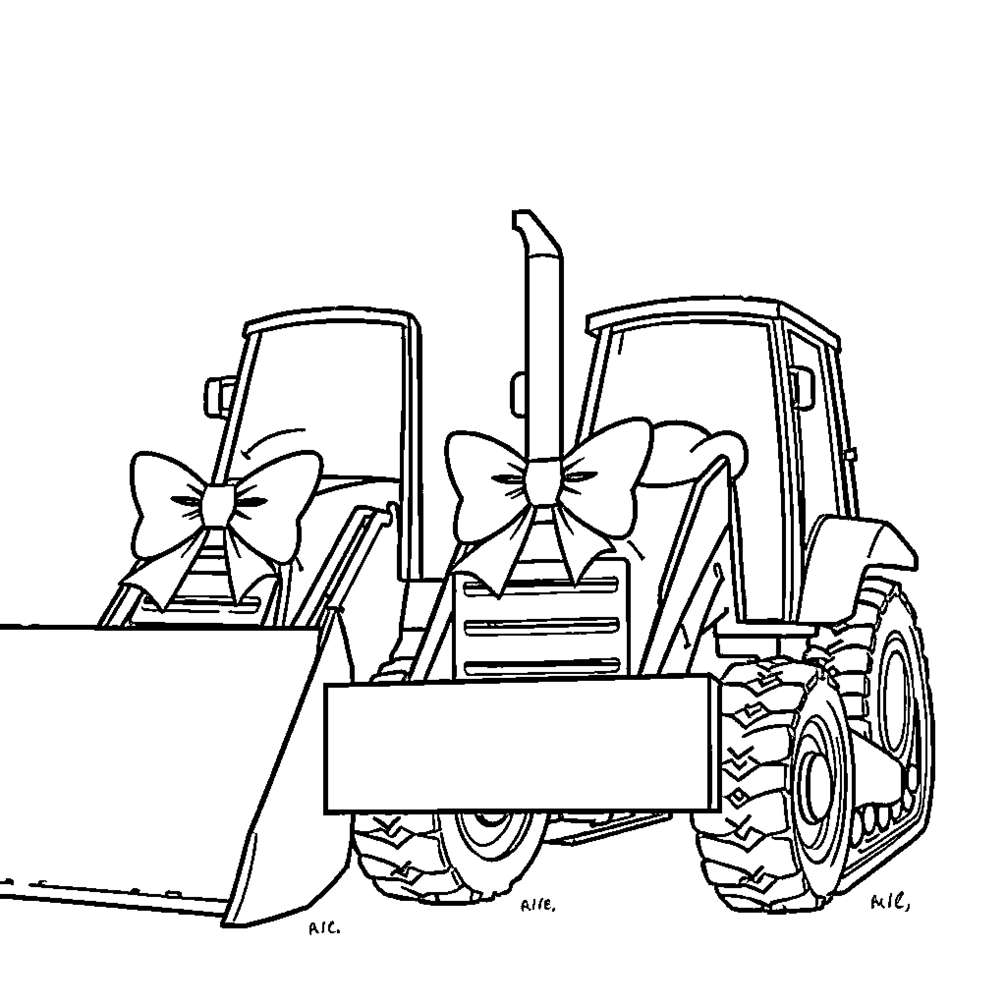 Digger with adorned equipment and accessories Coloring Page (free black-and-white line drawing printable PDF for all, from beginners to advanced learners, including children, teens, adults, and seniors)