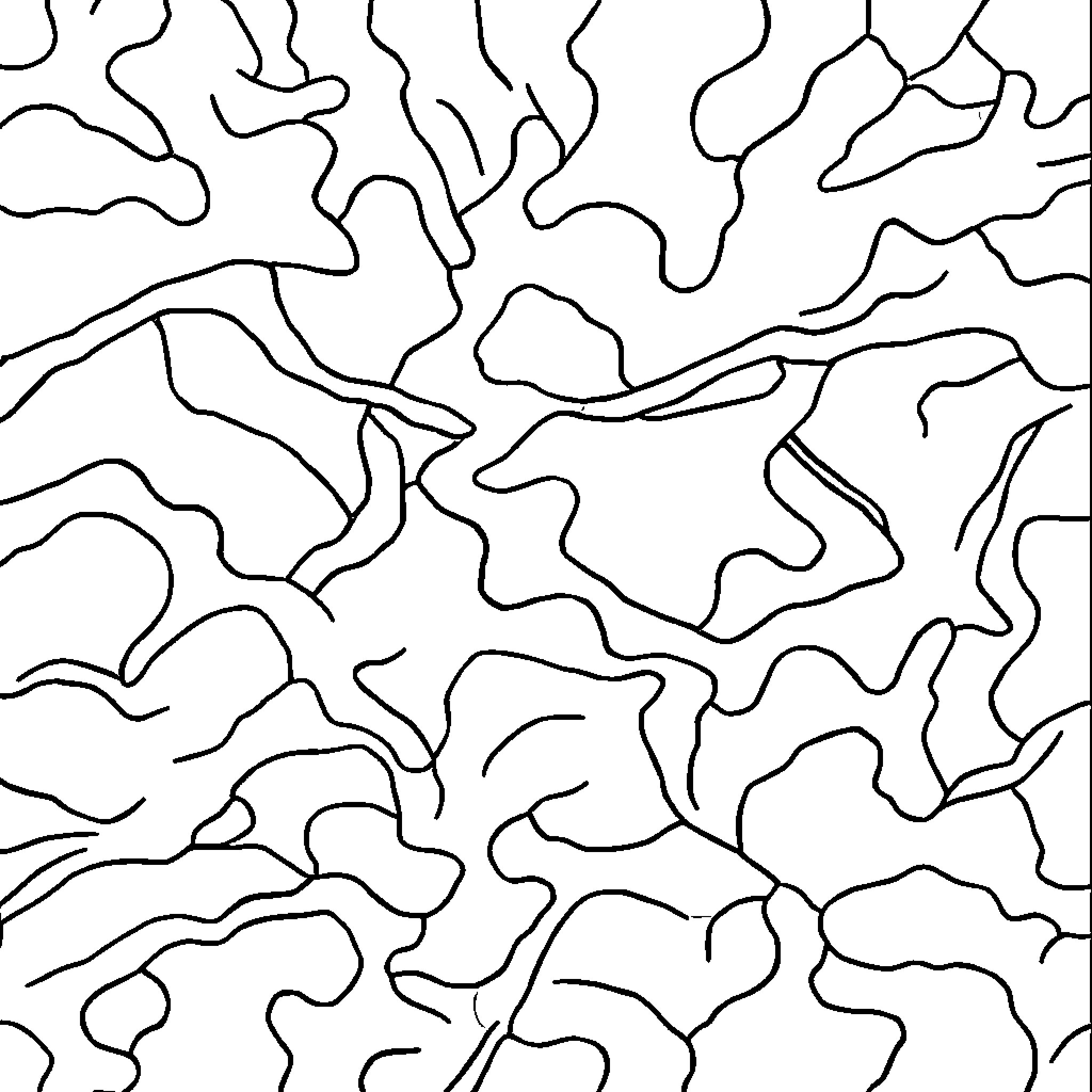 Camo abstract patterns and shapes Coloring Page (free black-and-white line drawing printable PDF for all, from beginners to advanced learners, including children, teens, adults, and seniors)