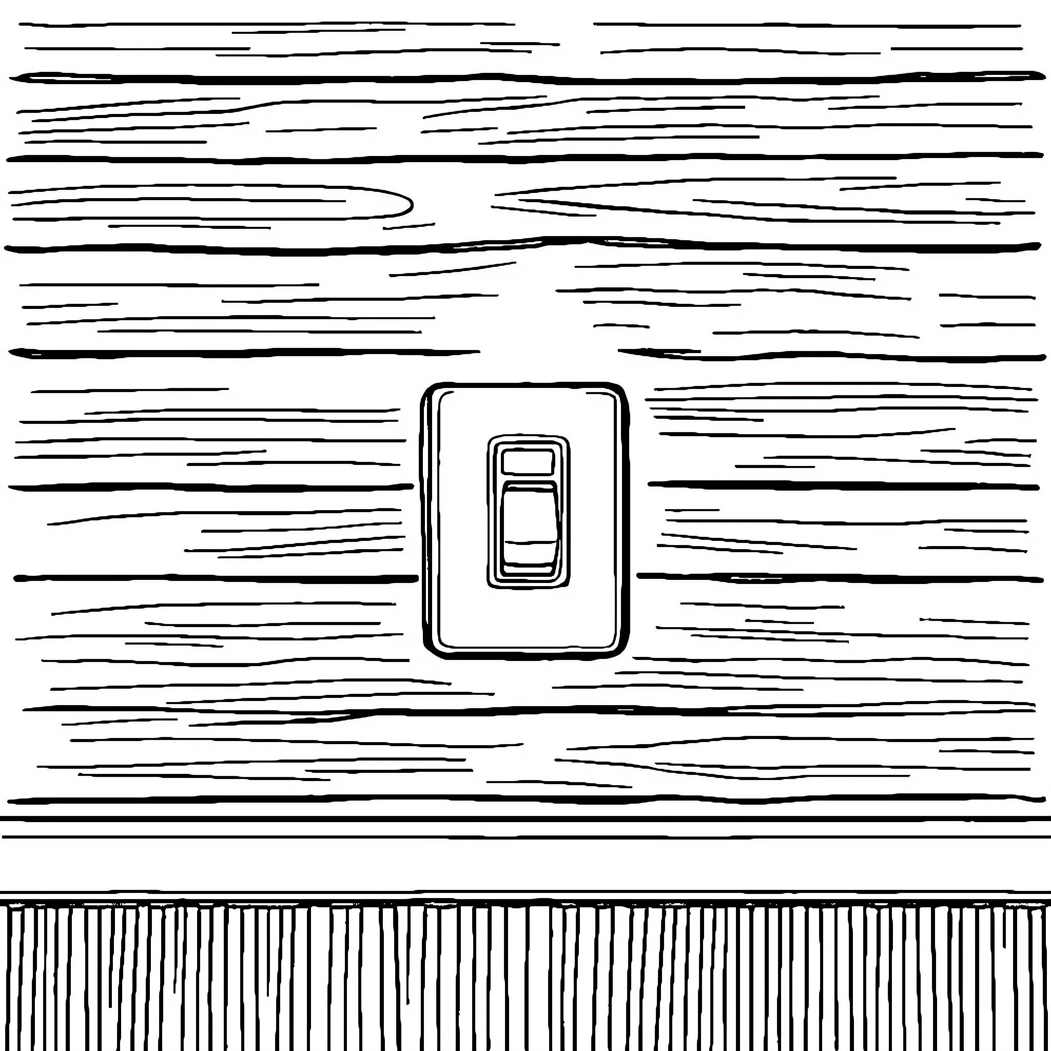 Switch in a Wooden Backdrop Coloring Page (free black-and-white line drawing printable PDF for all, from beginners to advanced learners, including children, teens, adults, and seniors)
