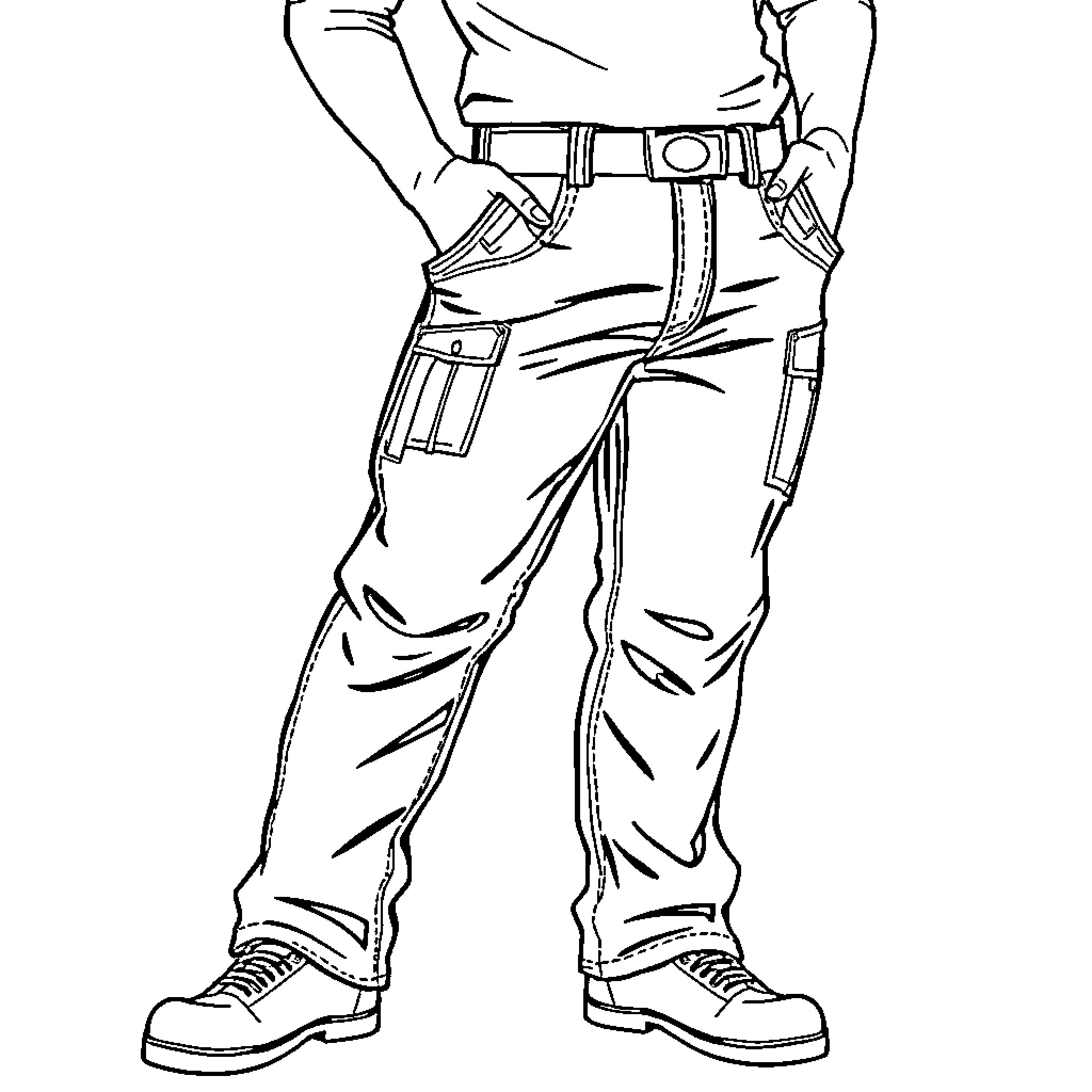 Ashtray with holster and belt Coloring Page (free black-and-white line drawing printable PDF for all, from beginners to advanced learners, including children, teens, adults, and seniors)