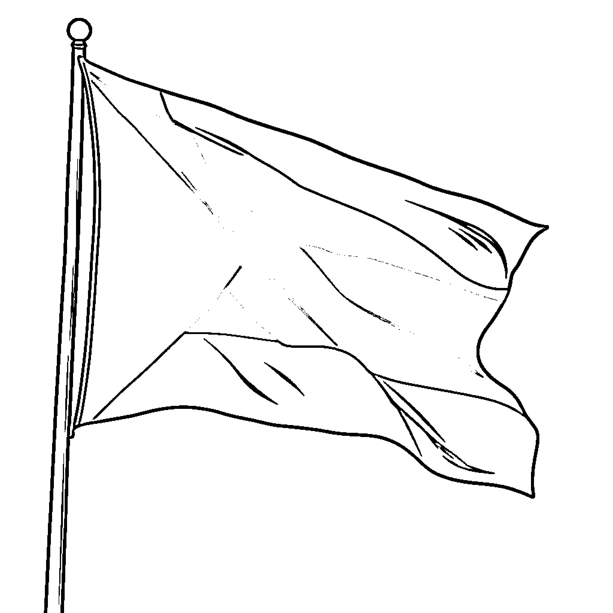 Palestine flag waving in the wind Coloring Page (free black-and-white line drawing printable PDF for all, from beginners to advanced learners, including children, teens, adults, and seniors)