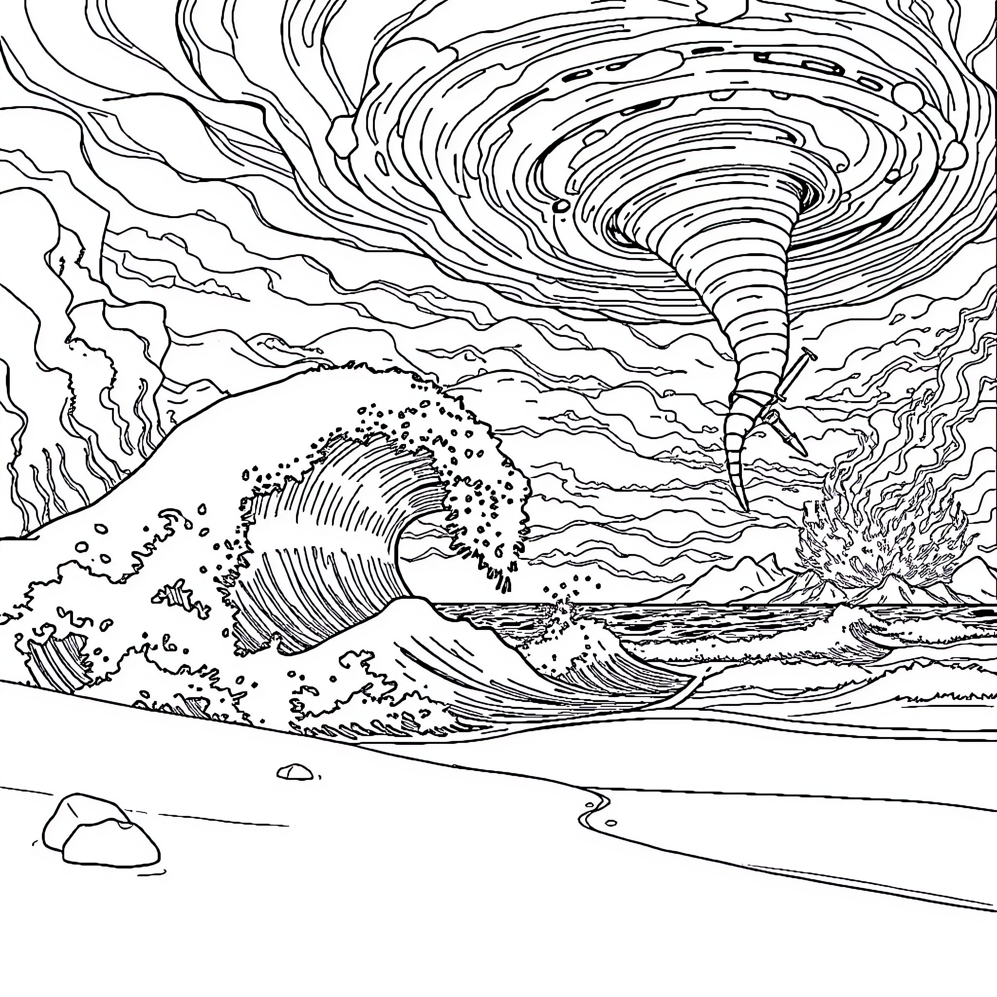 10 Best Tsunami Coloring Pages (Free Printable PDFs)