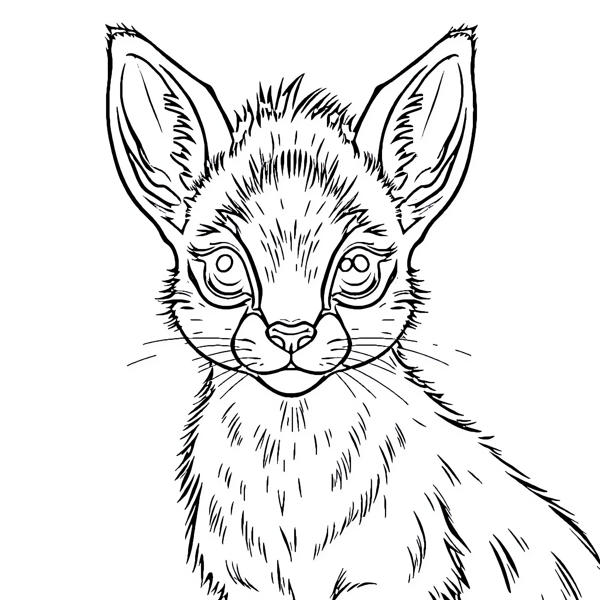 Italian Greyhound with alert and curious expression Coloring Page (free black-and-white line drawing printable PDF for all, from beginners to advanced learners, including children, teens, adults, and seniors)