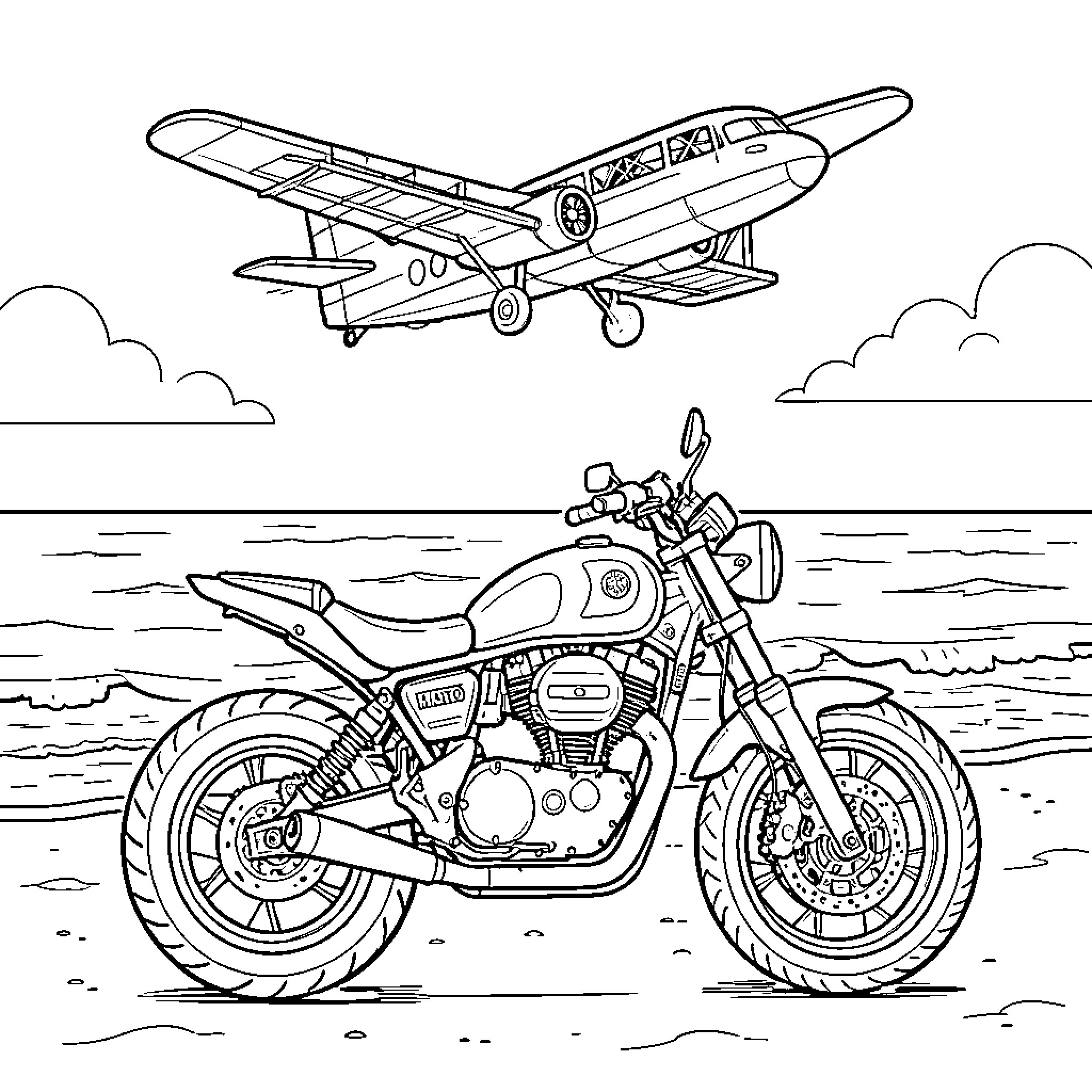 Best Moto Fatbob Coloring Pages (Free Printable PDF)