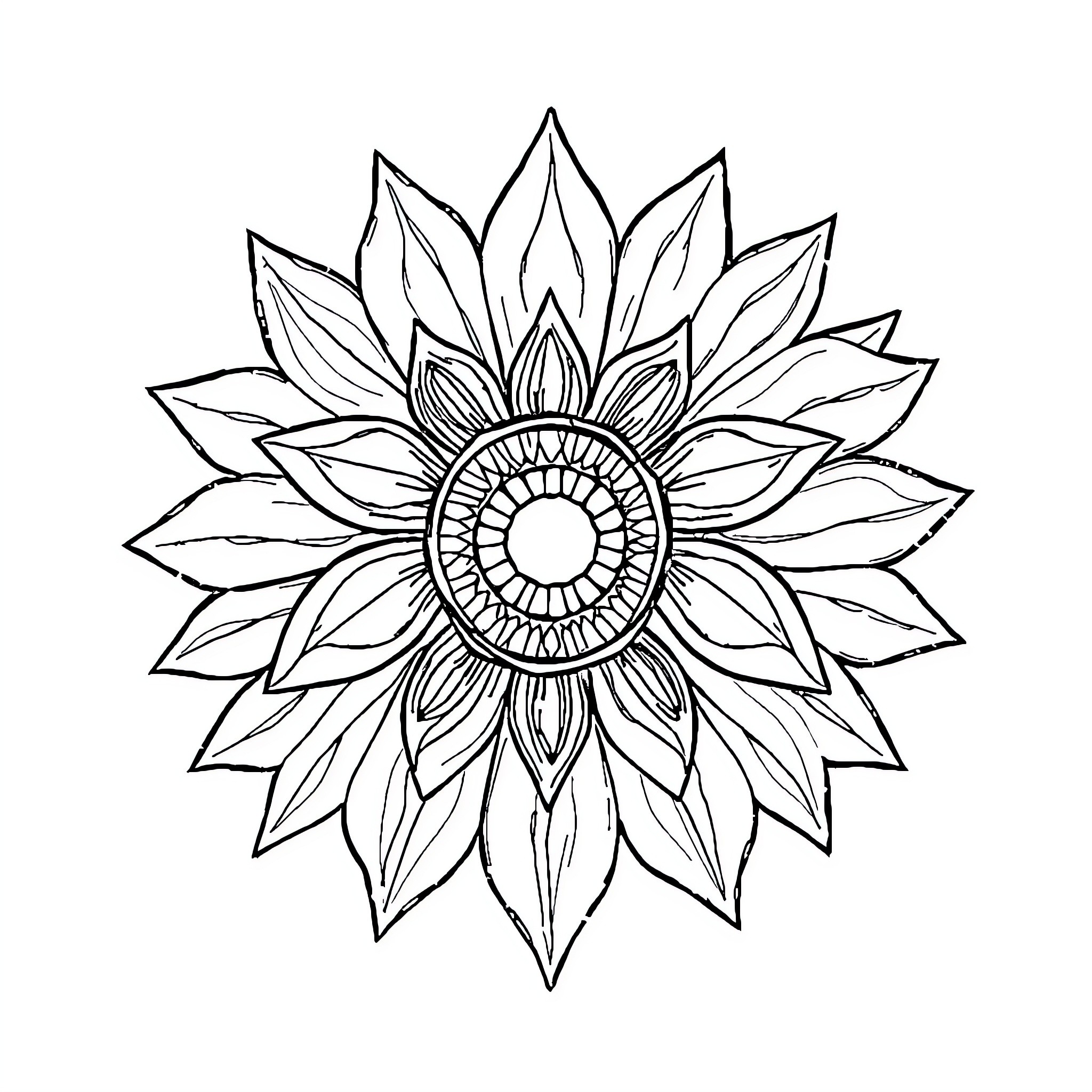 Board with intricate floral pattern Coloring Page (free black-and-white line drawing printable PDF for all, from beginners to advanced learners, including children, teens, adults, and seniors)