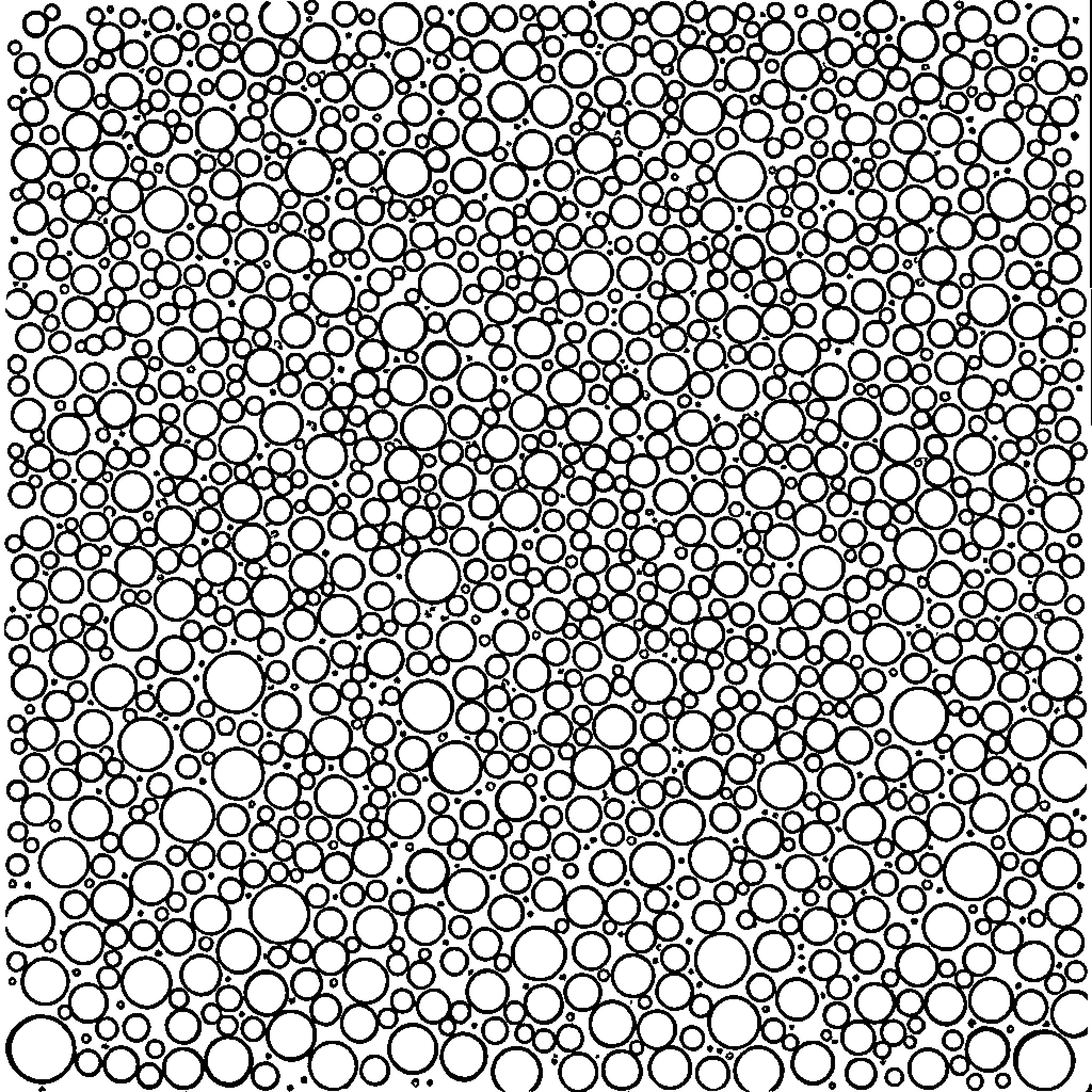 Circle Pattern of Overlapping Shapes Coloring Page (free black-and-white line drawing printable PDF for all, from beginners to advanced learners, including children, teens, adults, and seniors)