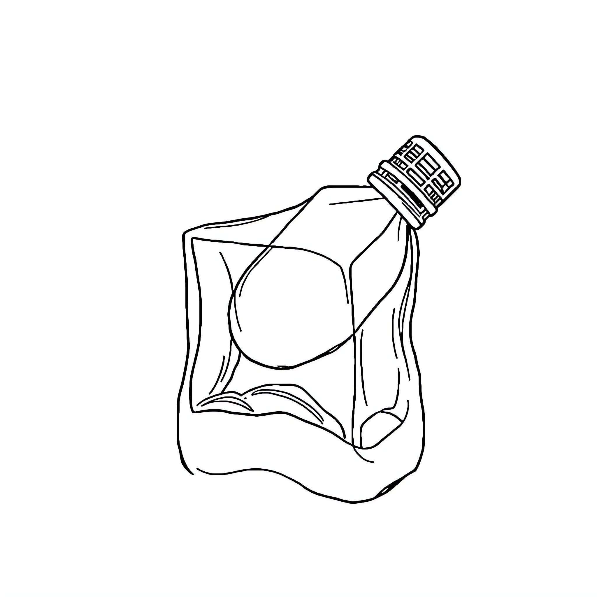Business Idea: Unique Bottle Design Coloring Page (free black-and-white line drawing printable PDF for all, from beginners to advanced learners, including children, teens, adults, and seniors)