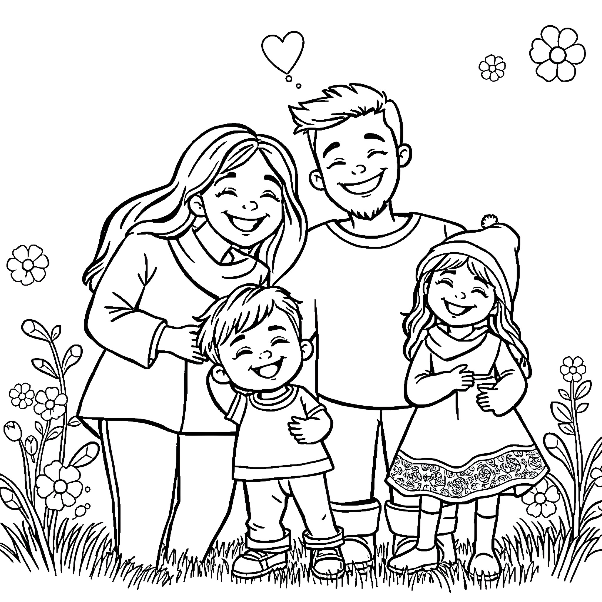264 Best Family Coloring Pages (Free Printable PDFs)