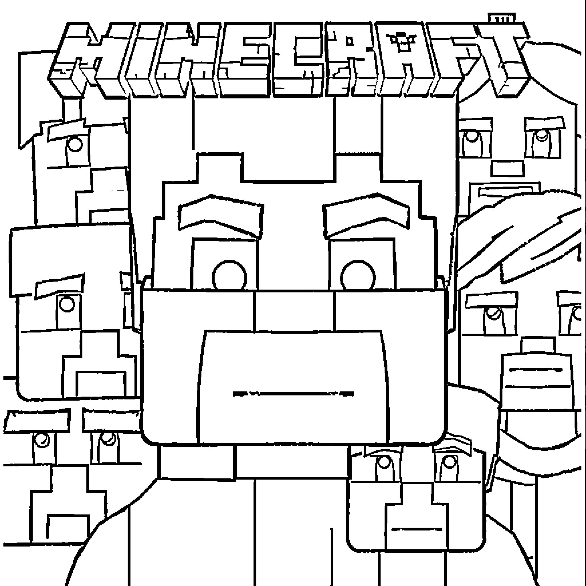 Face of Abstract Geometric Design Coloring Page (free black-and-white line drawing printable PDF for all, from beginners to advanced learners, including children, teens, adults, and seniors)