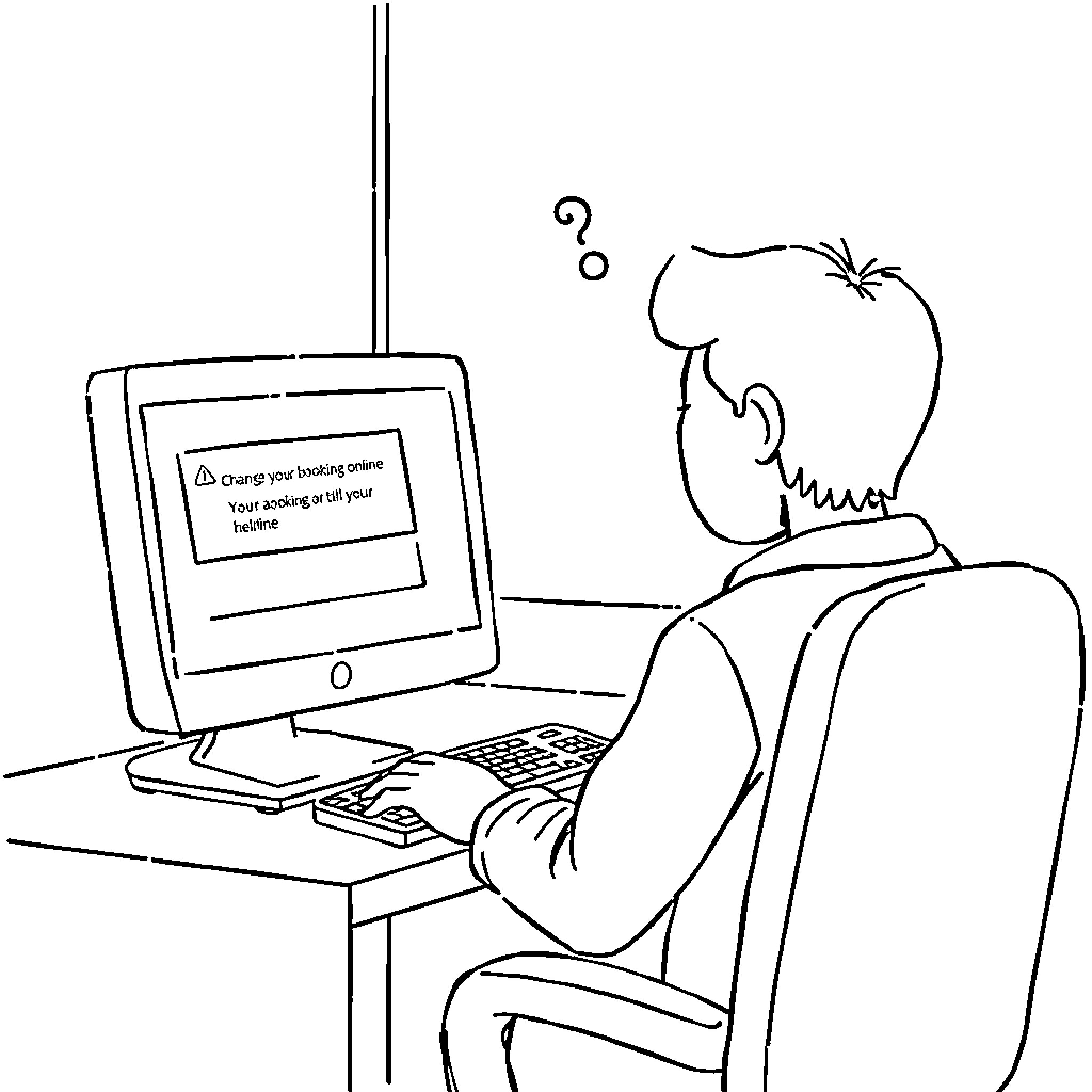 Flight into the digital world Coloring Page (free black-and-white line drawing printable PDF for all, from beginners to advanced learners, including children, teens, adults, and seniors)