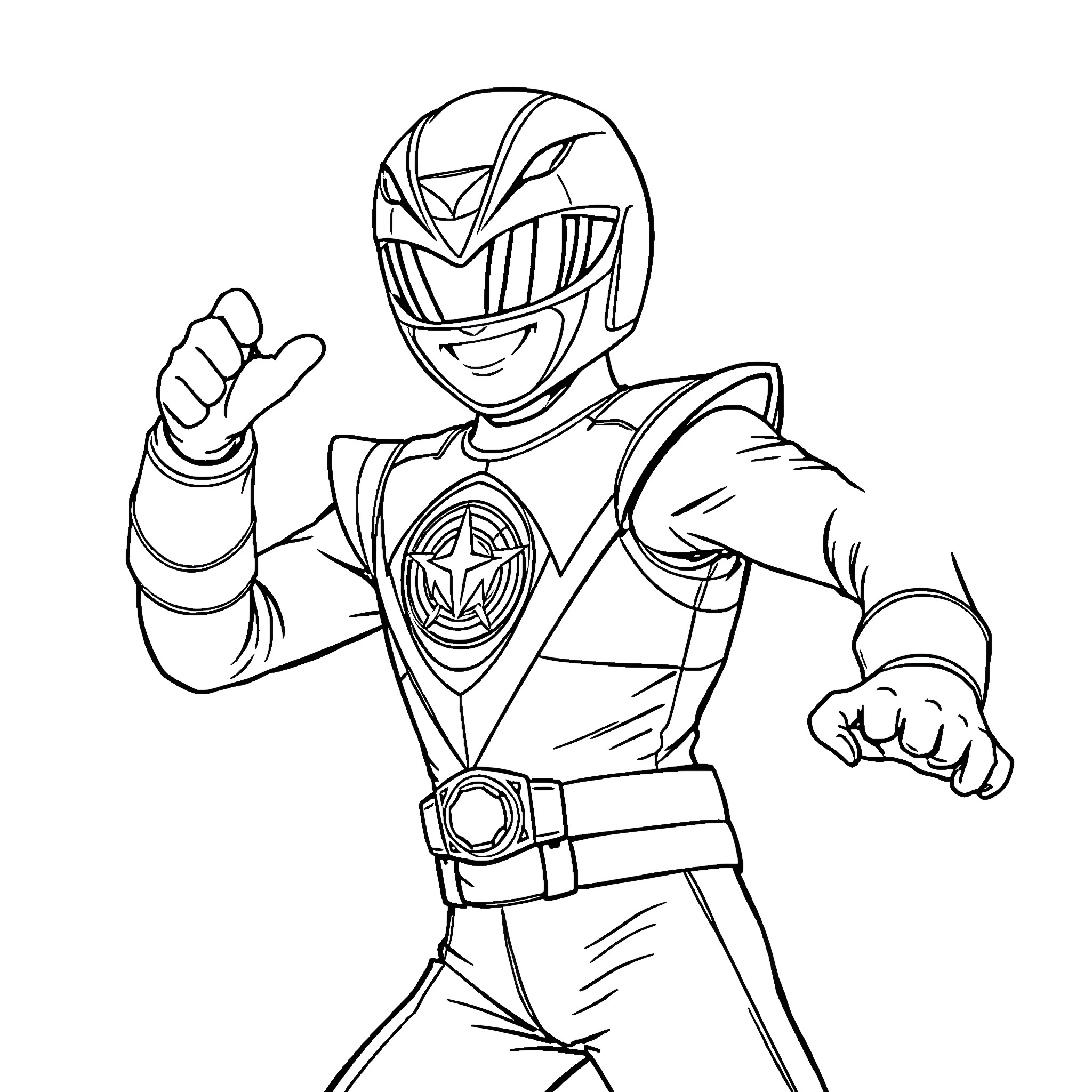 Tate McRae as a powerful superhero in action pose Coloring Page (free black-and-white line drawing printable PDF for all, from beginners to advanced learners, including children, teens, adults, and seniors)