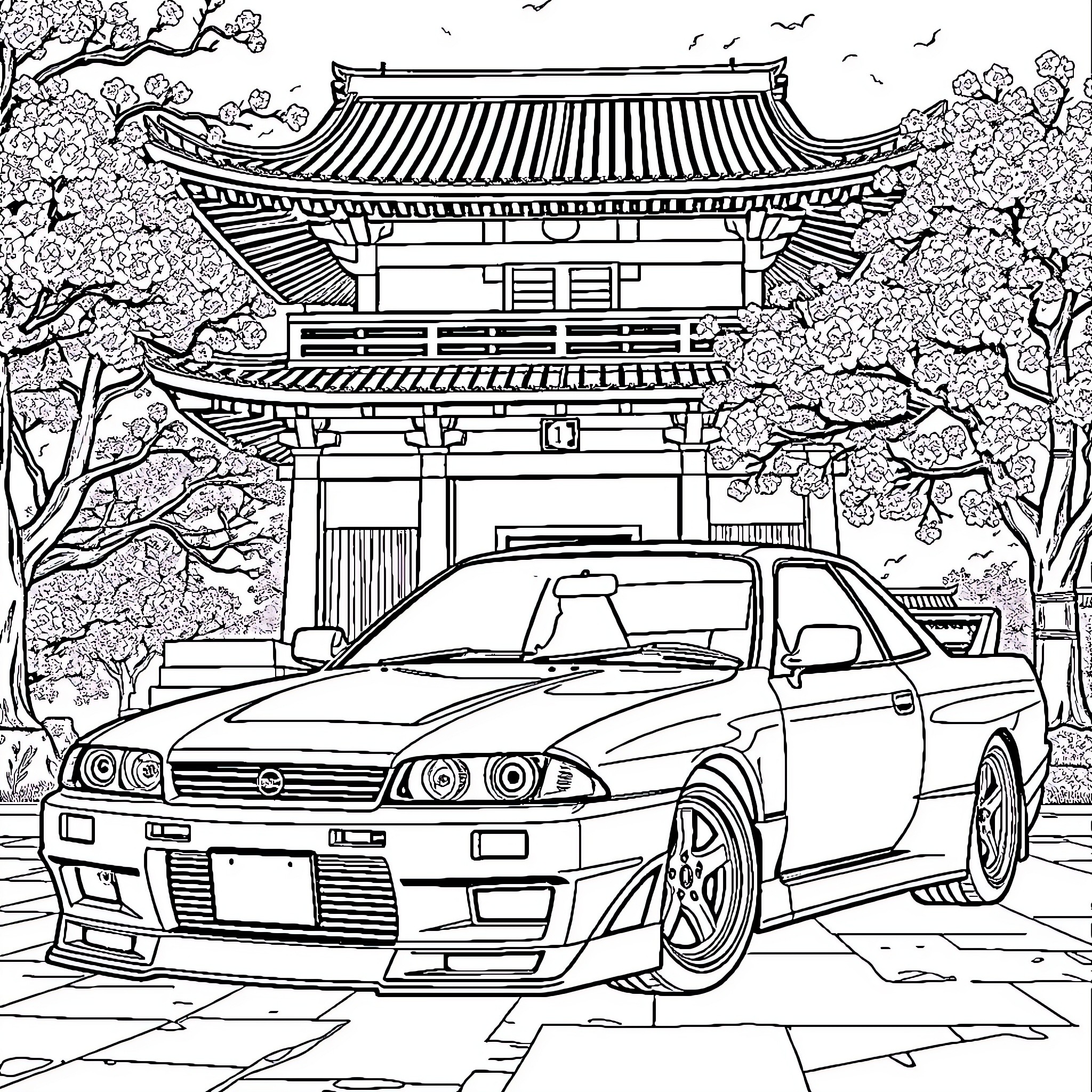 Best Nissan Skyline Coloring Pages (Free Printable PDF)